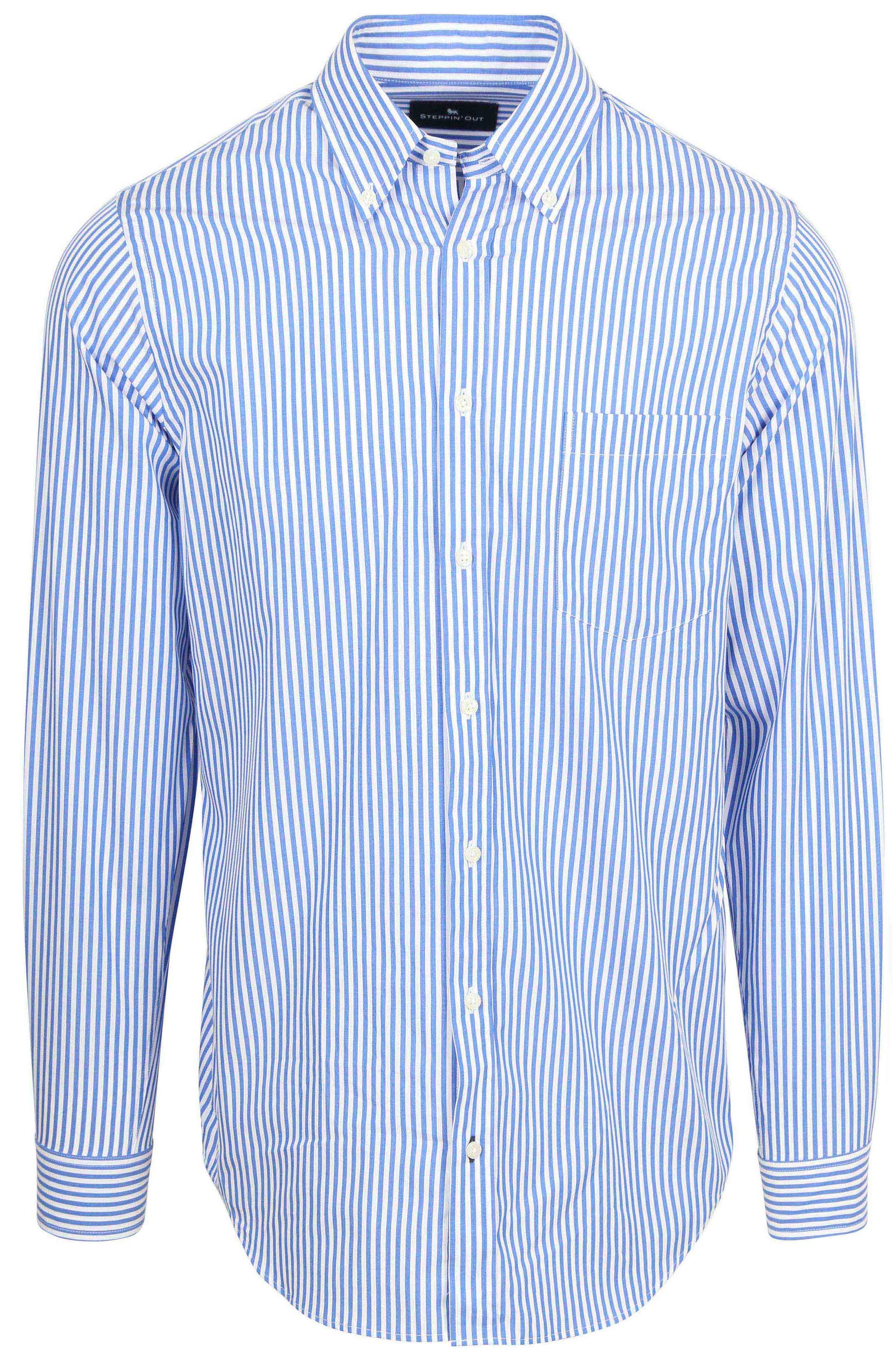 Steppin' Out Chemise Big Stripe Bleu  commander en ligne | Suitable