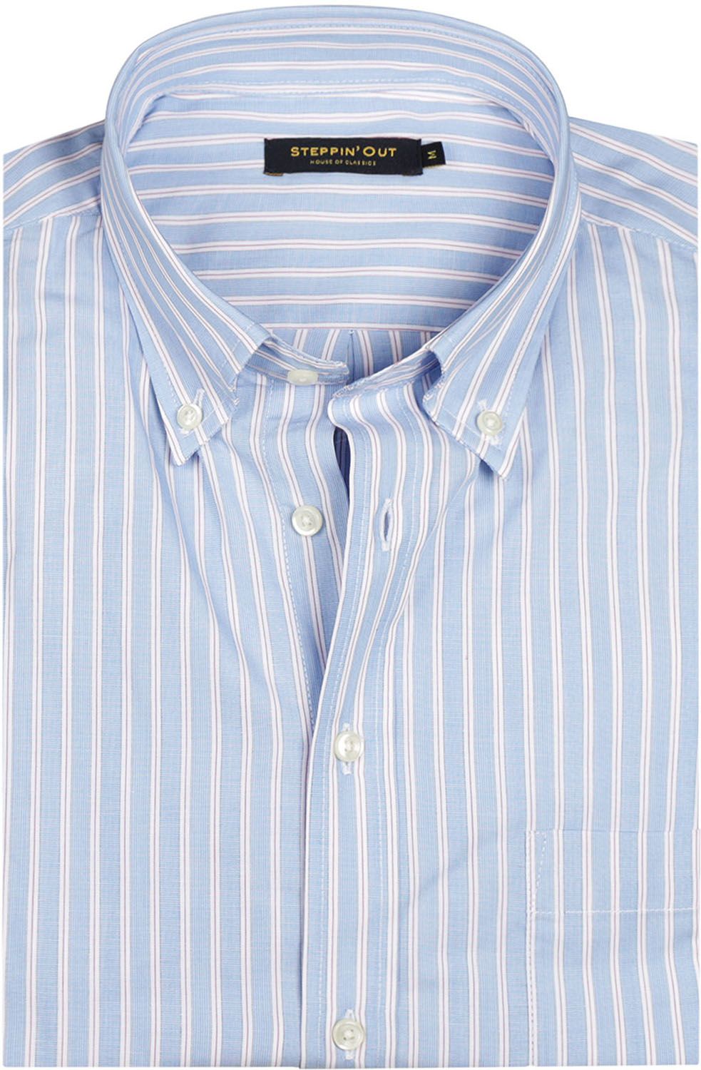 Steppin' Out Shirt Stripe Light Blue Red SM6001.0022-2005 order online | Suitable