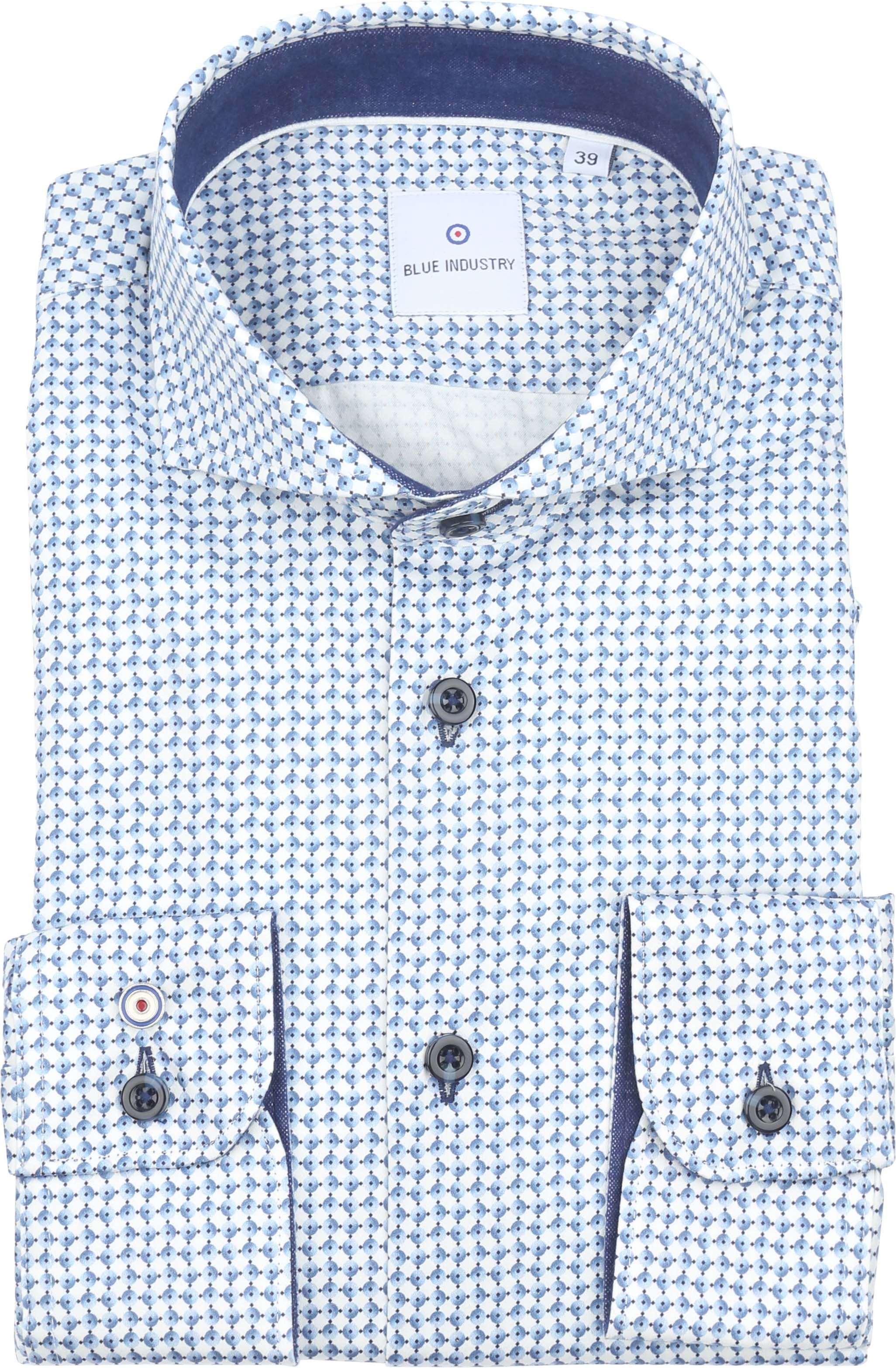 Blue Industry Overhemd Cirkels Blauw 4205.42-Blue kopen | Suitable