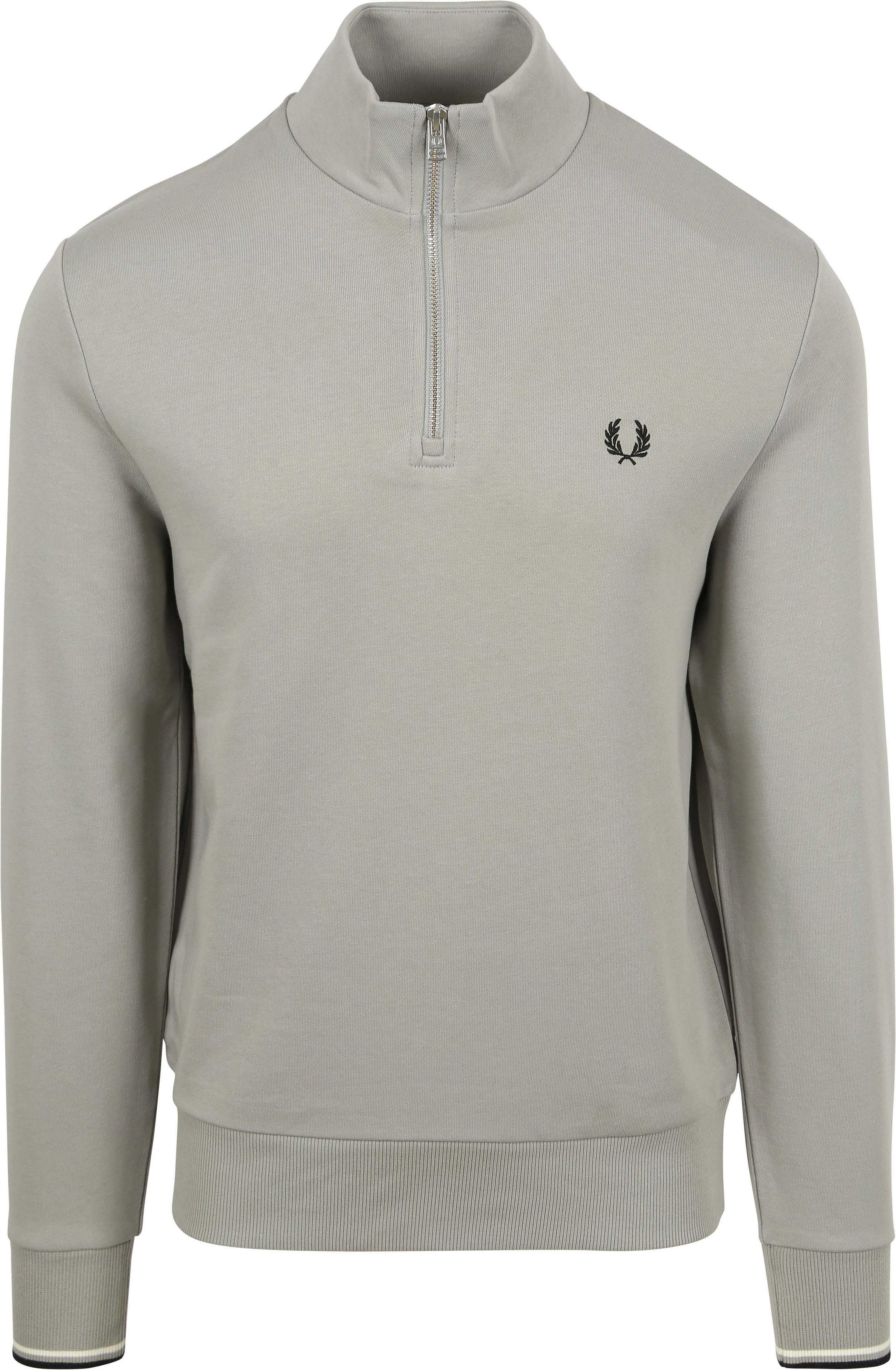 Fred Perry Halv Zip-genser Kalk Grå M3574-R28