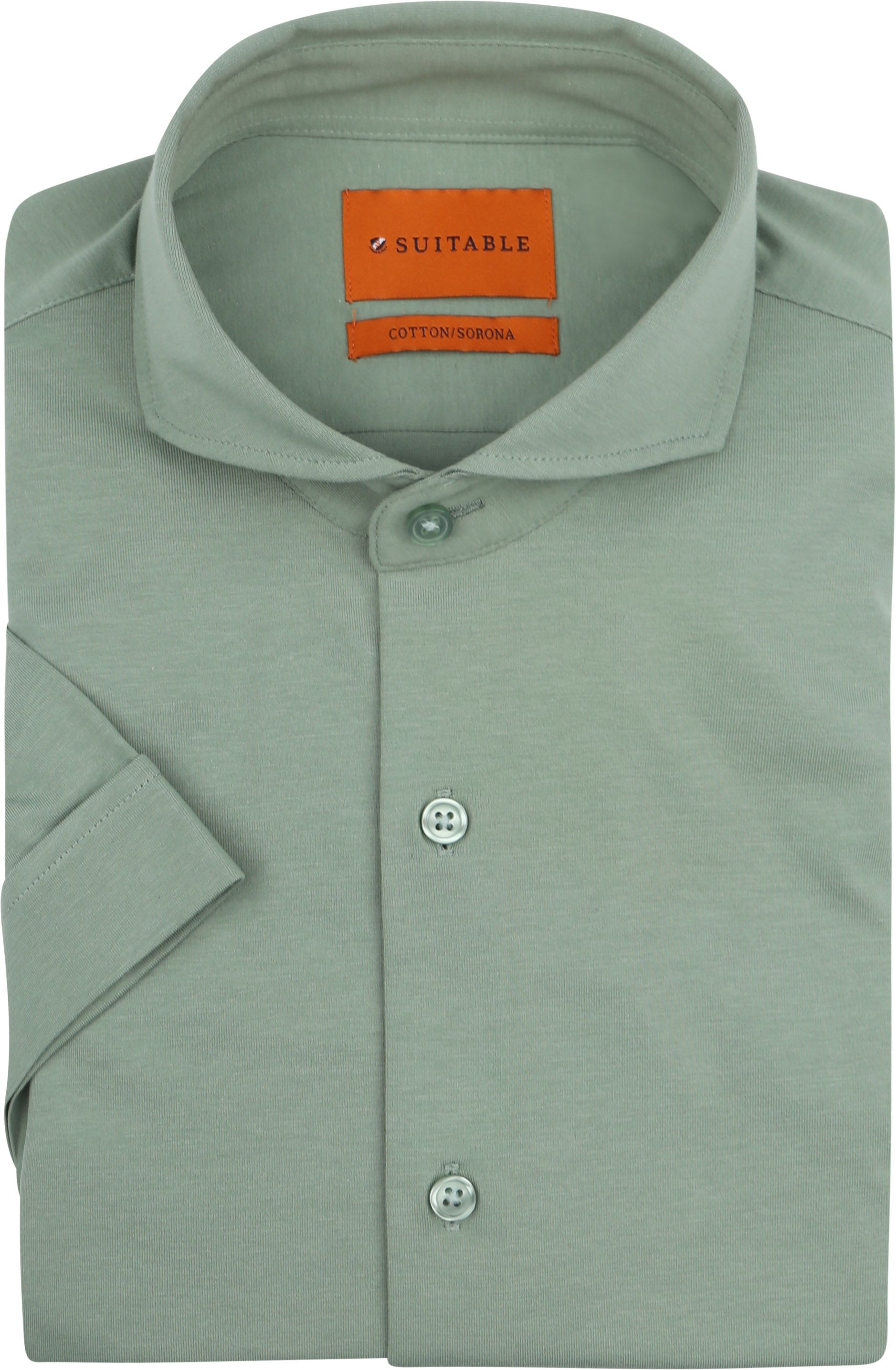 Suitable Shortsleeve Sorona Hemd Groen kopen | Suitable