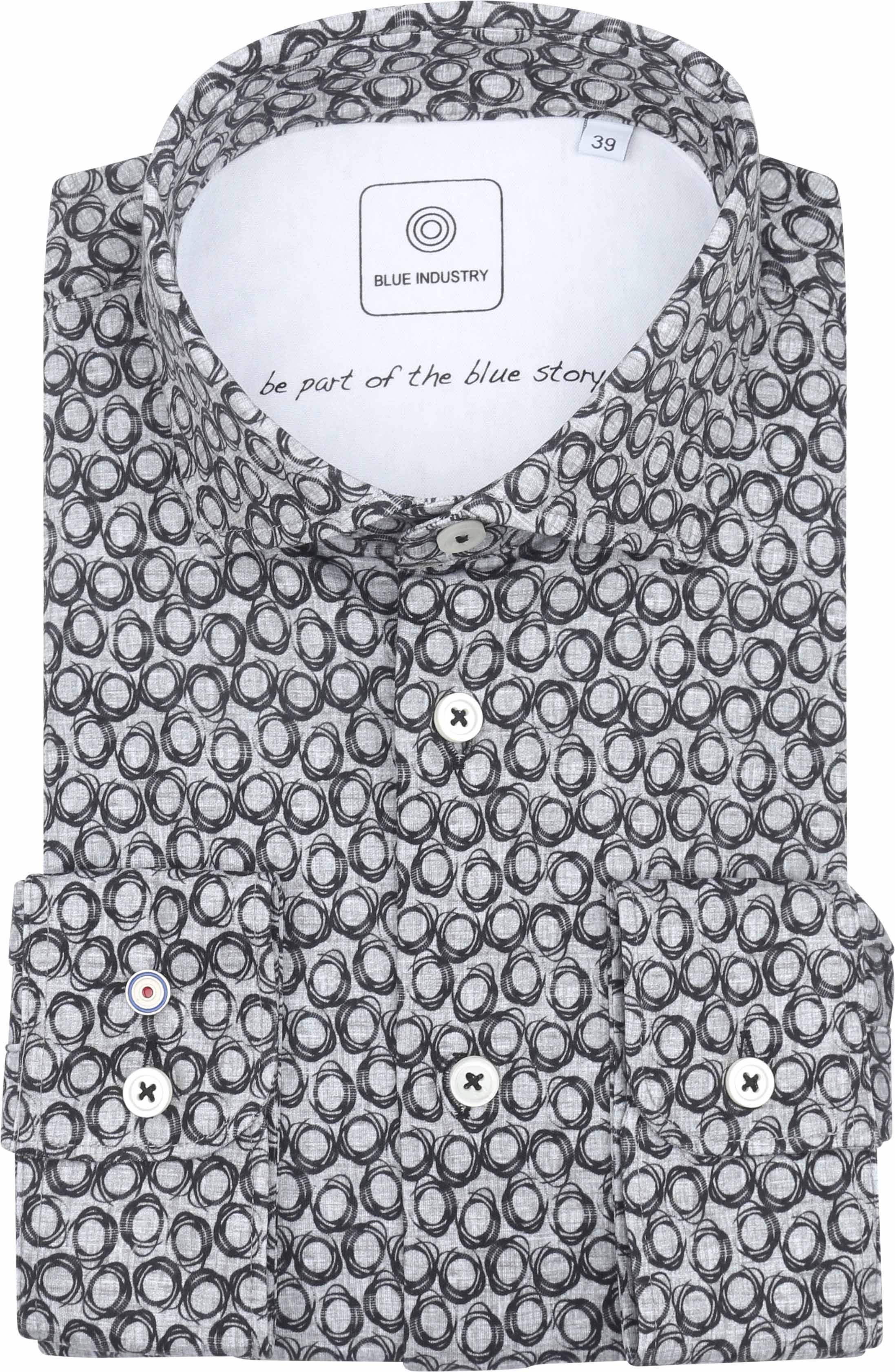 Blue Industry Camicia Grigio 4219.42-Black 