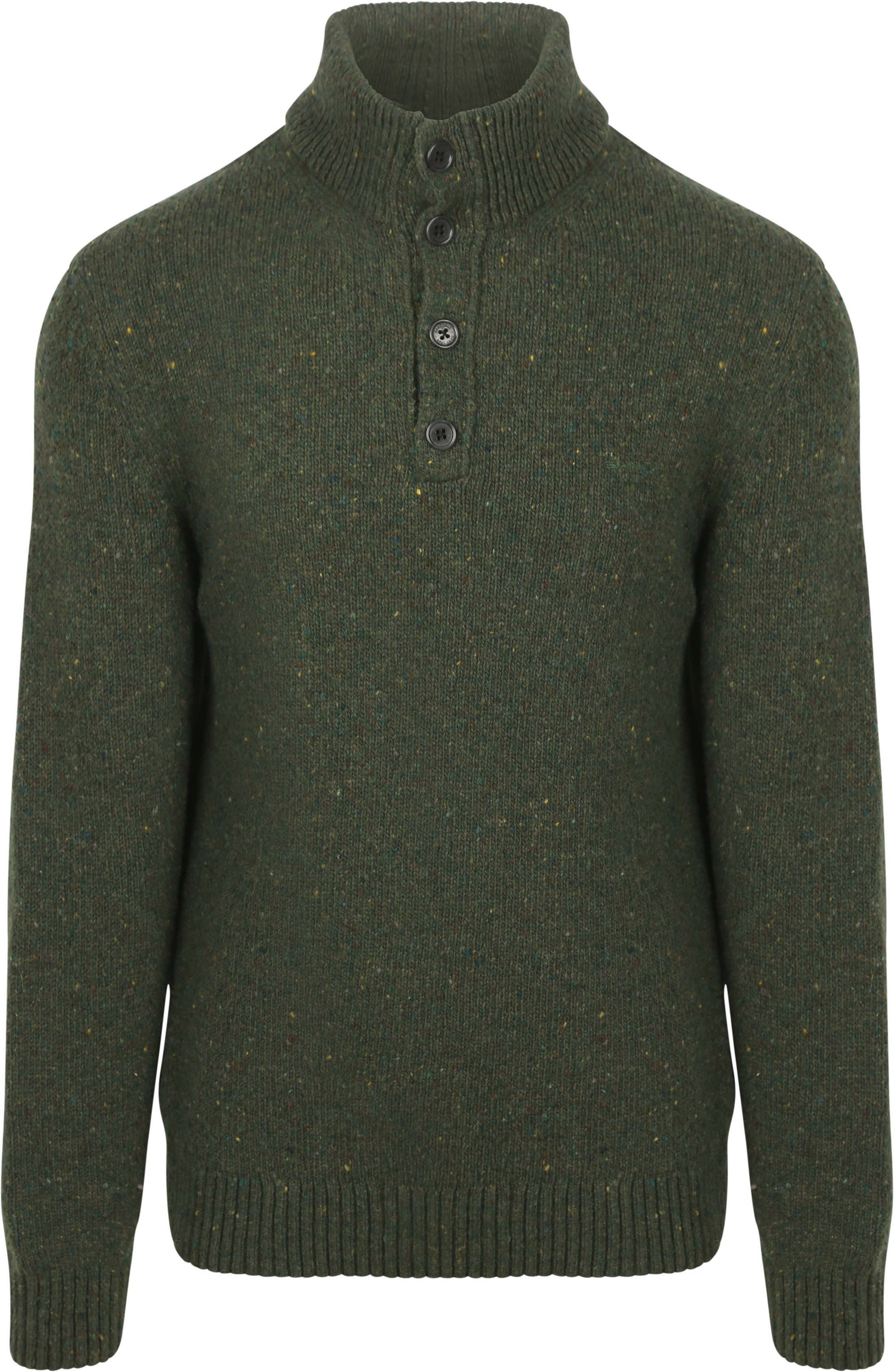 Gant Mocker Pullover Wool Blend Mörkgrön 8040232-360