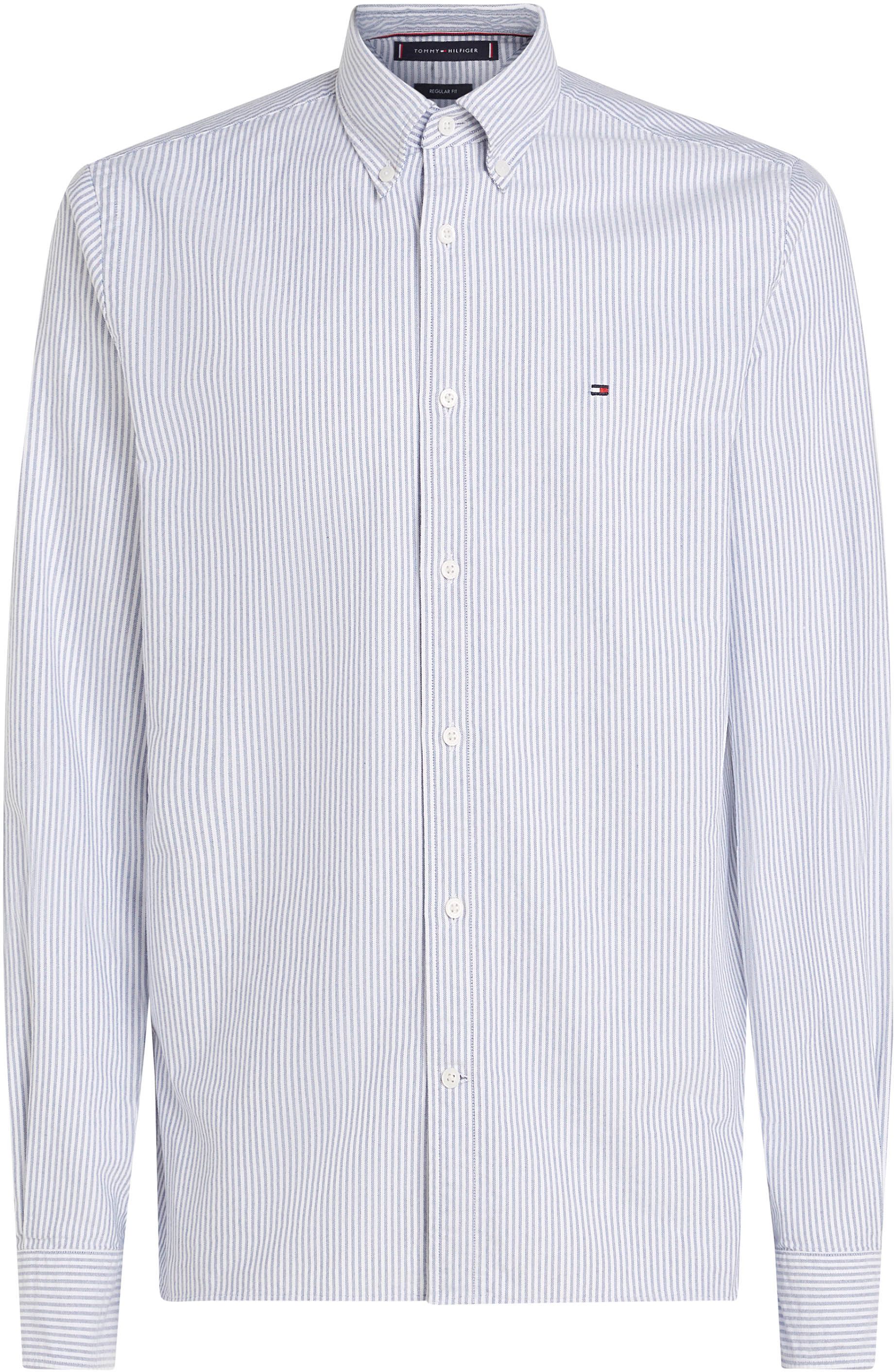 Tommy Hilfiger Oxford Skjorte Stribet Lyseblå MW0MW36238-0A8
