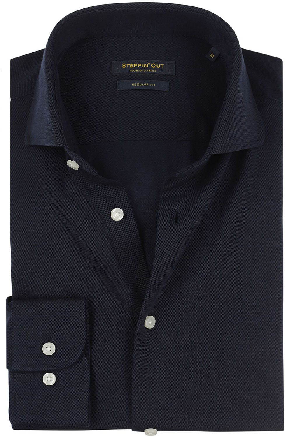 Steppin' Out Chemise Stretch Piqué Marine SM6001.0005-2100 commander en ligne | Suitable