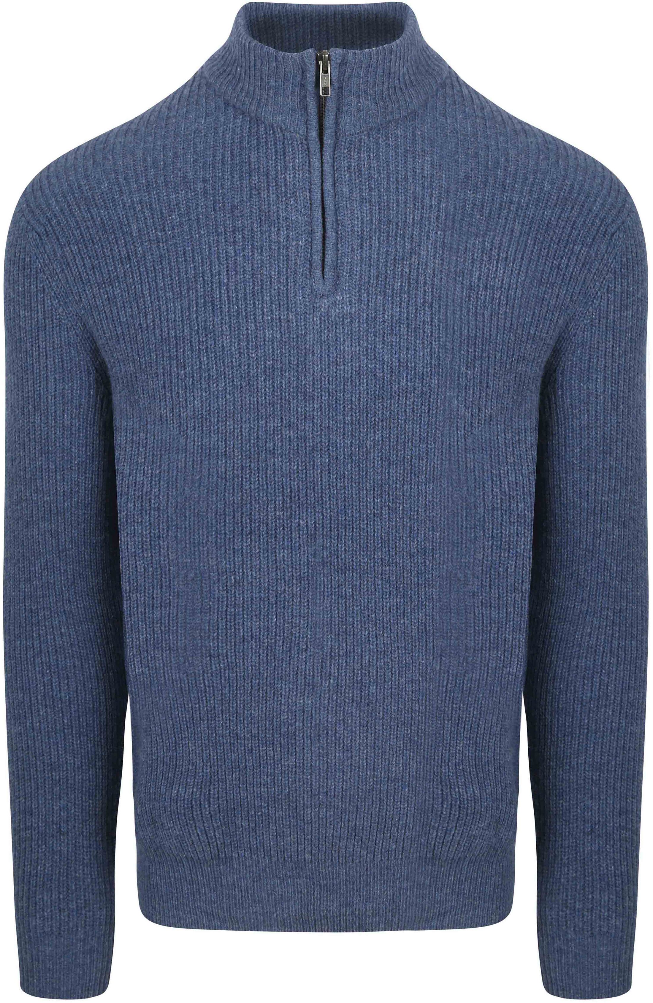 Steppin' Out Half Zip Pullover Lammwolle Mid Blau kaufen | SM1204.0002-2002 | Suitable