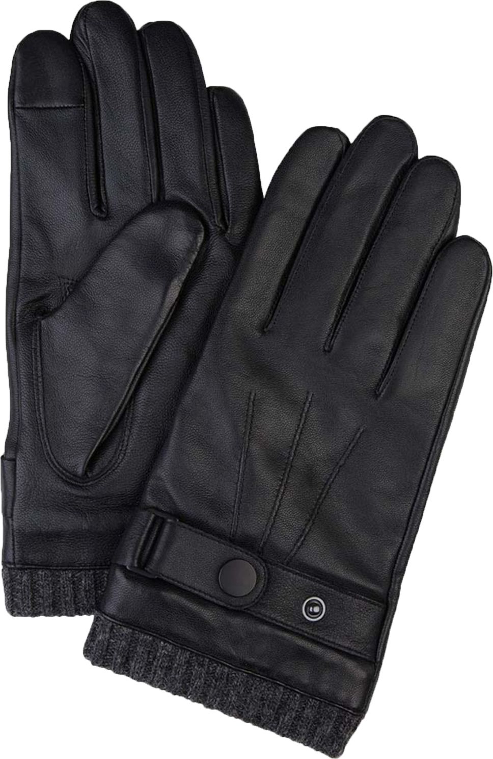 Profuomo Handschuhe Wolle Schwarz Leder PPVG30003A-A kaufen | Suitable