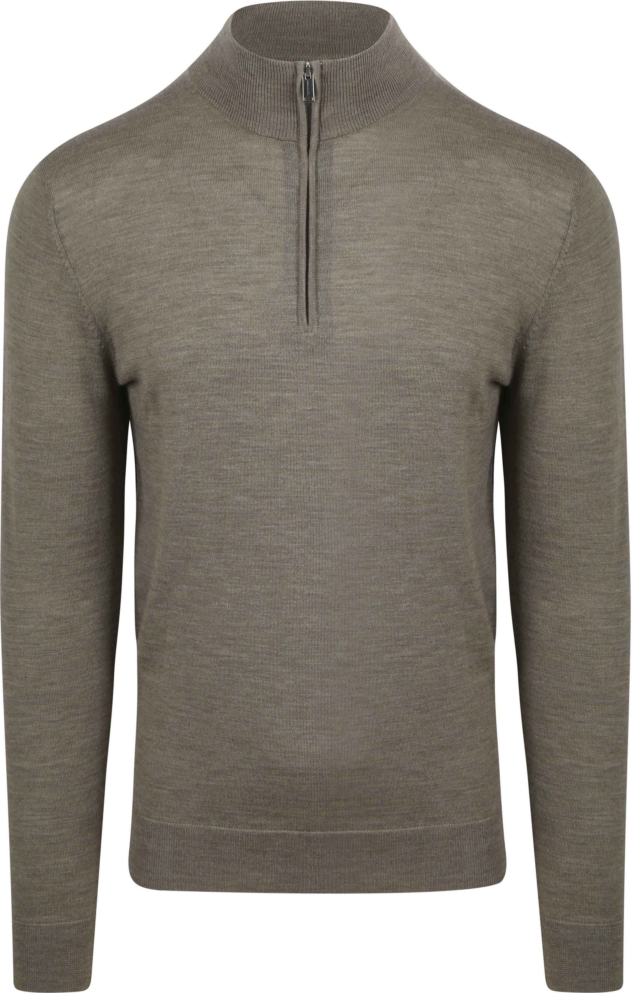 Profuomo Half Zip Pullover Merino Wool Green PPVJ30003H-Z order online | Suitable