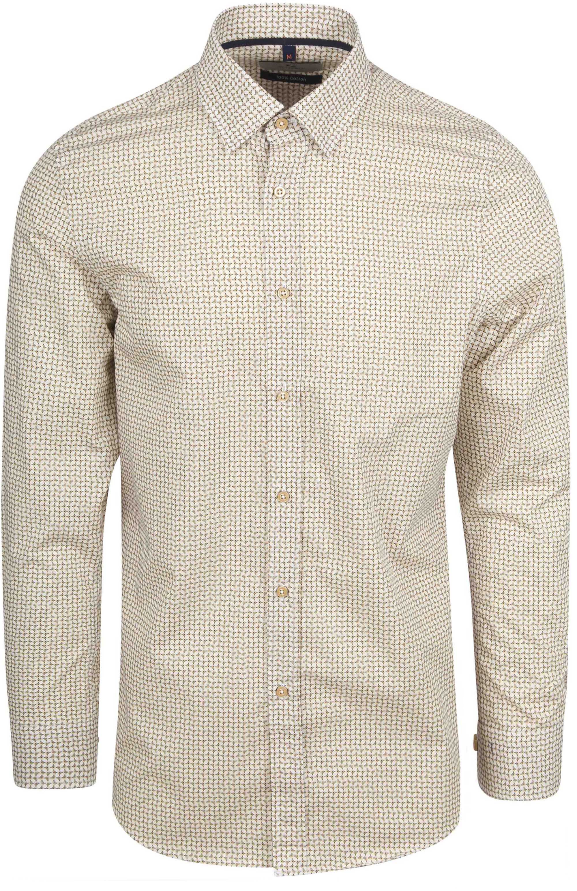 Suitable Skjorte Print Beige SH-HBD-PRBE-STBL-24W02 