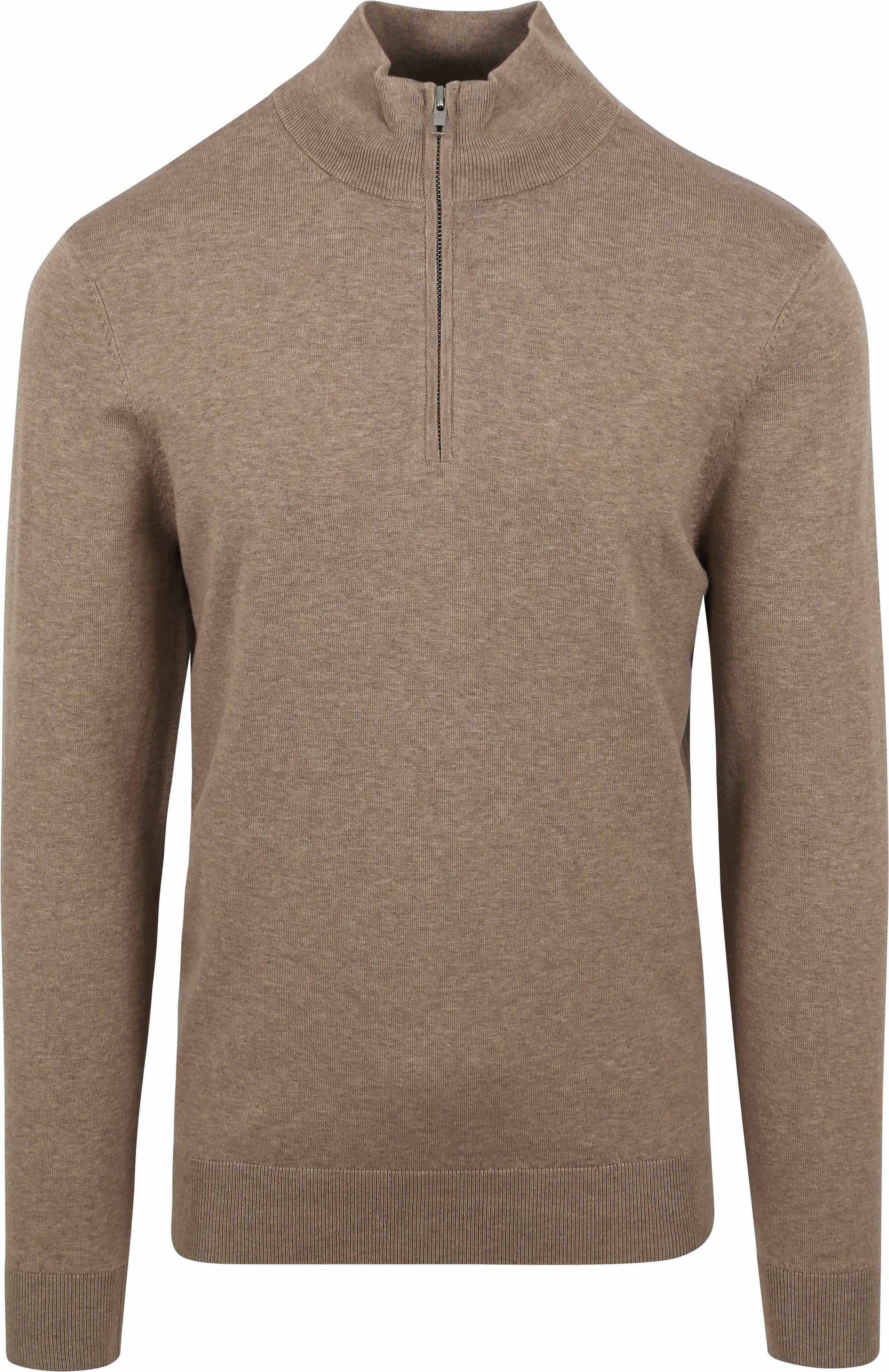 Profuomo Halv lynlås Pullover Luksus Beige PPVJ10013F-F