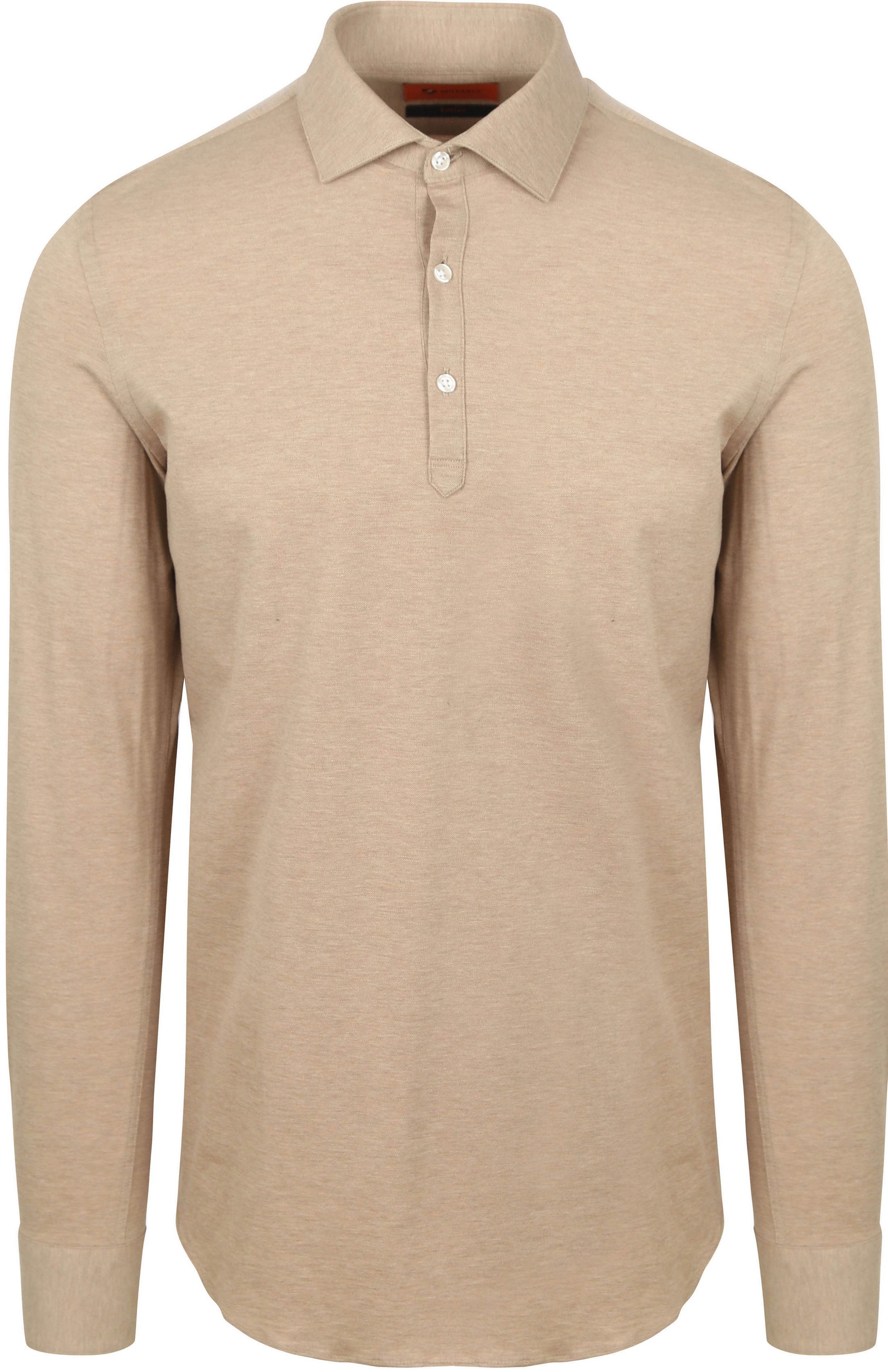 Suitable Skjorte Poloskjorte Beige PC25-01 PC Sand