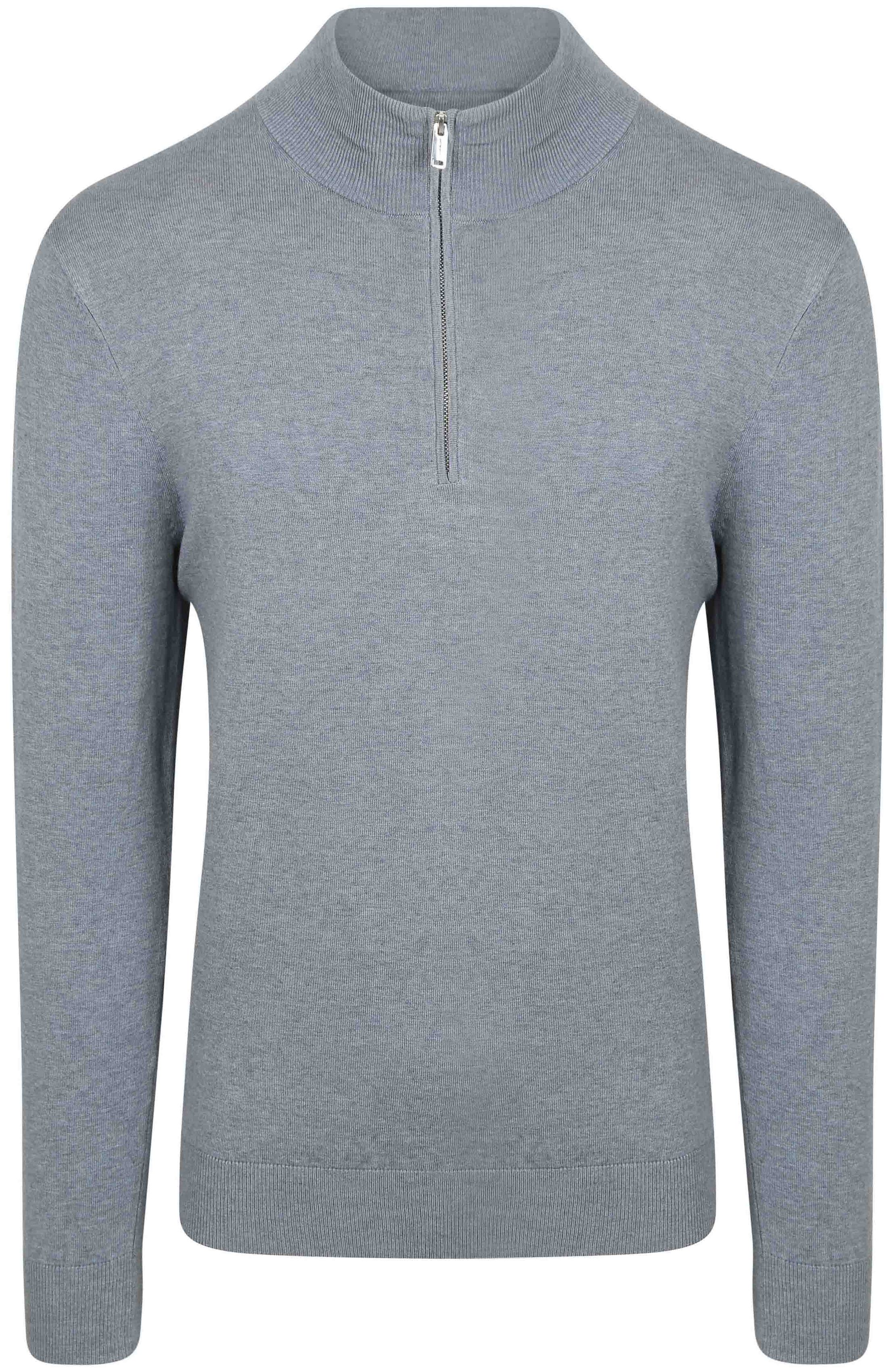 Profuomo Half Zip Pullover Luxury Basic Blauw PPWJ10007D-M kopen | Suitable