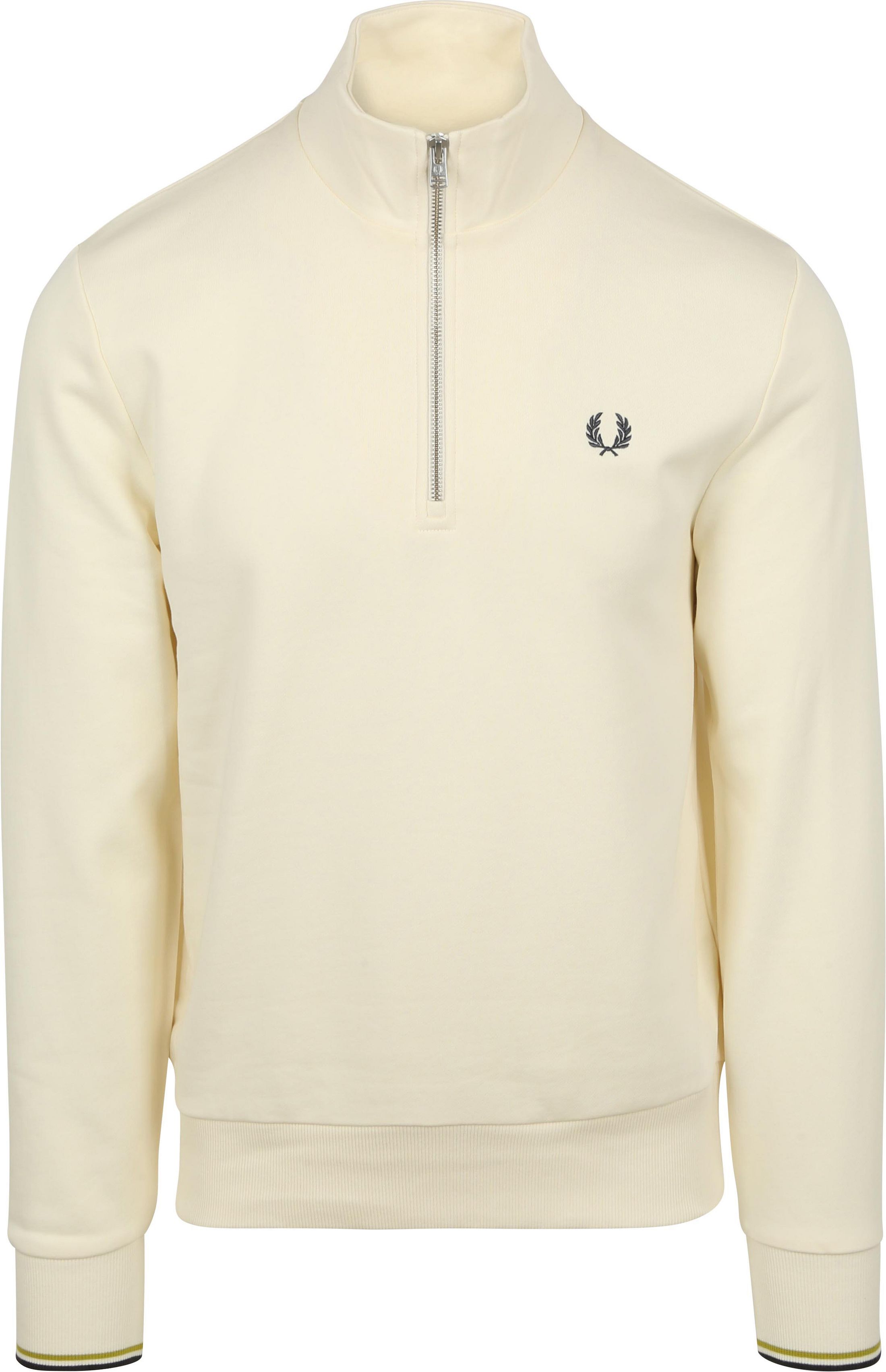 Fred Perry Halvzip-tröja i ekru 46A M3574-46A