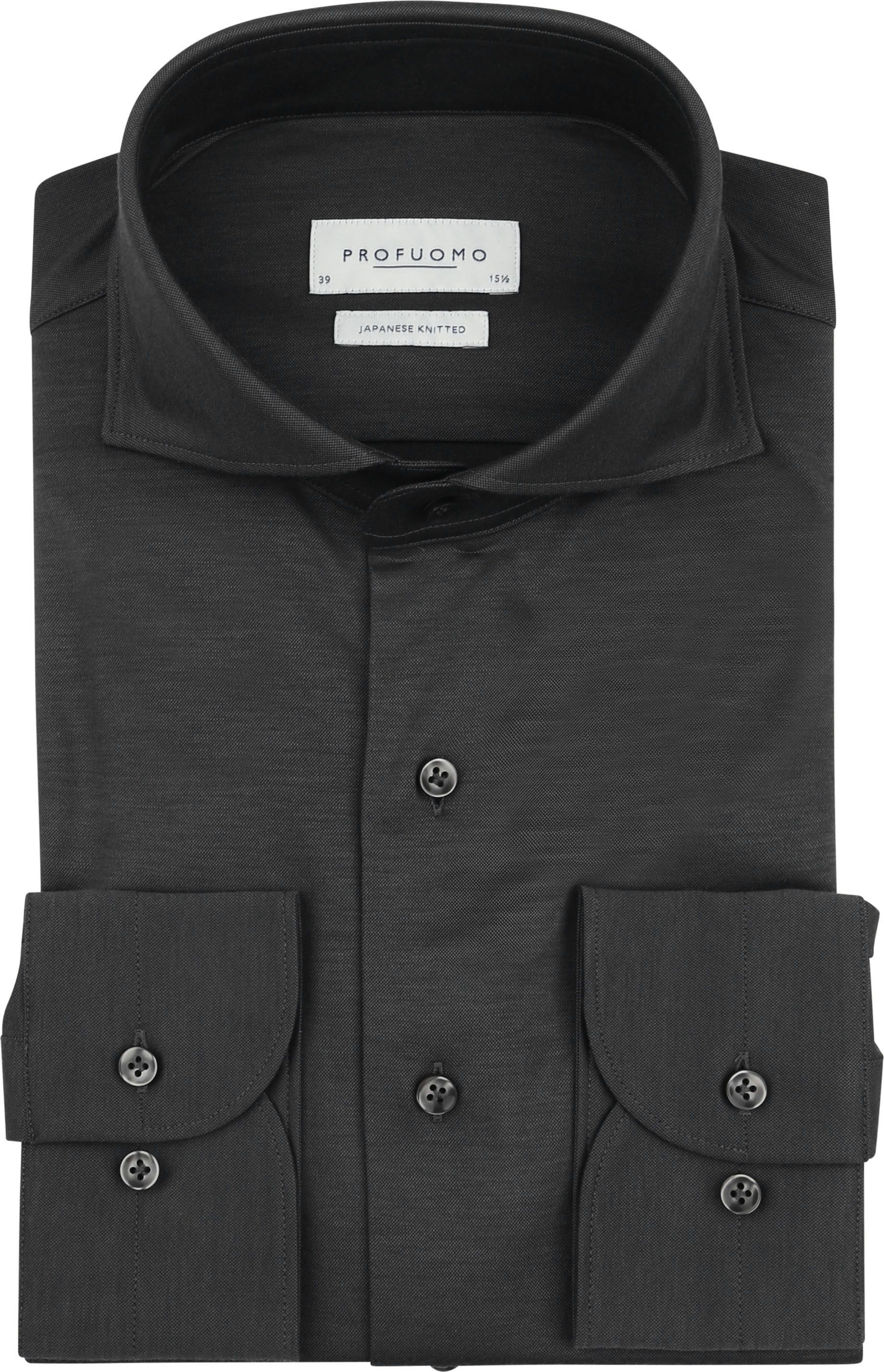 Profuomo Japanese Knitted Overhemd Antraciet PPWH30026J-B kopen | Suitable