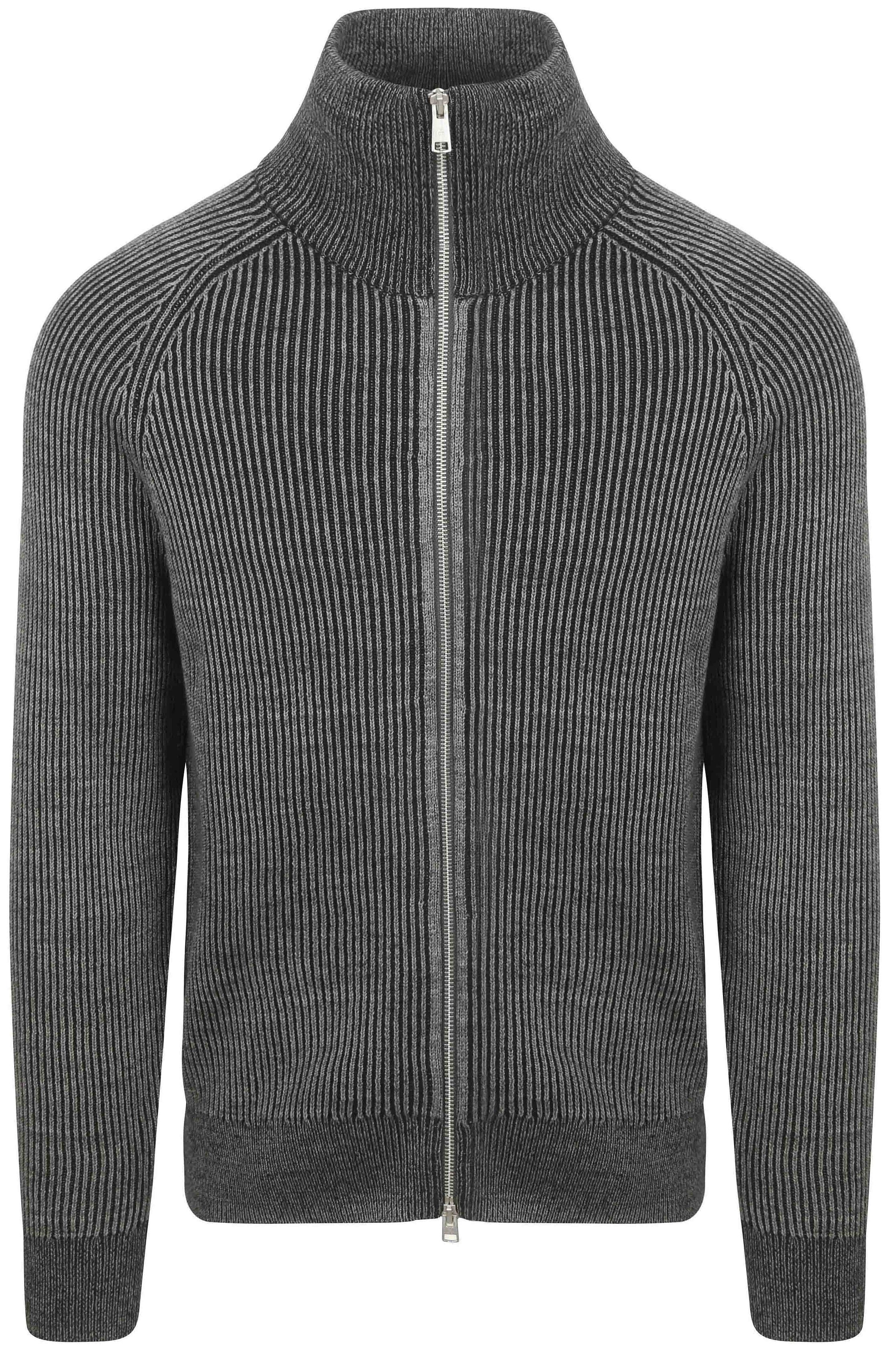 Marc O'Polo Vest Rib Ull Mix Grå M29507961046-Z51