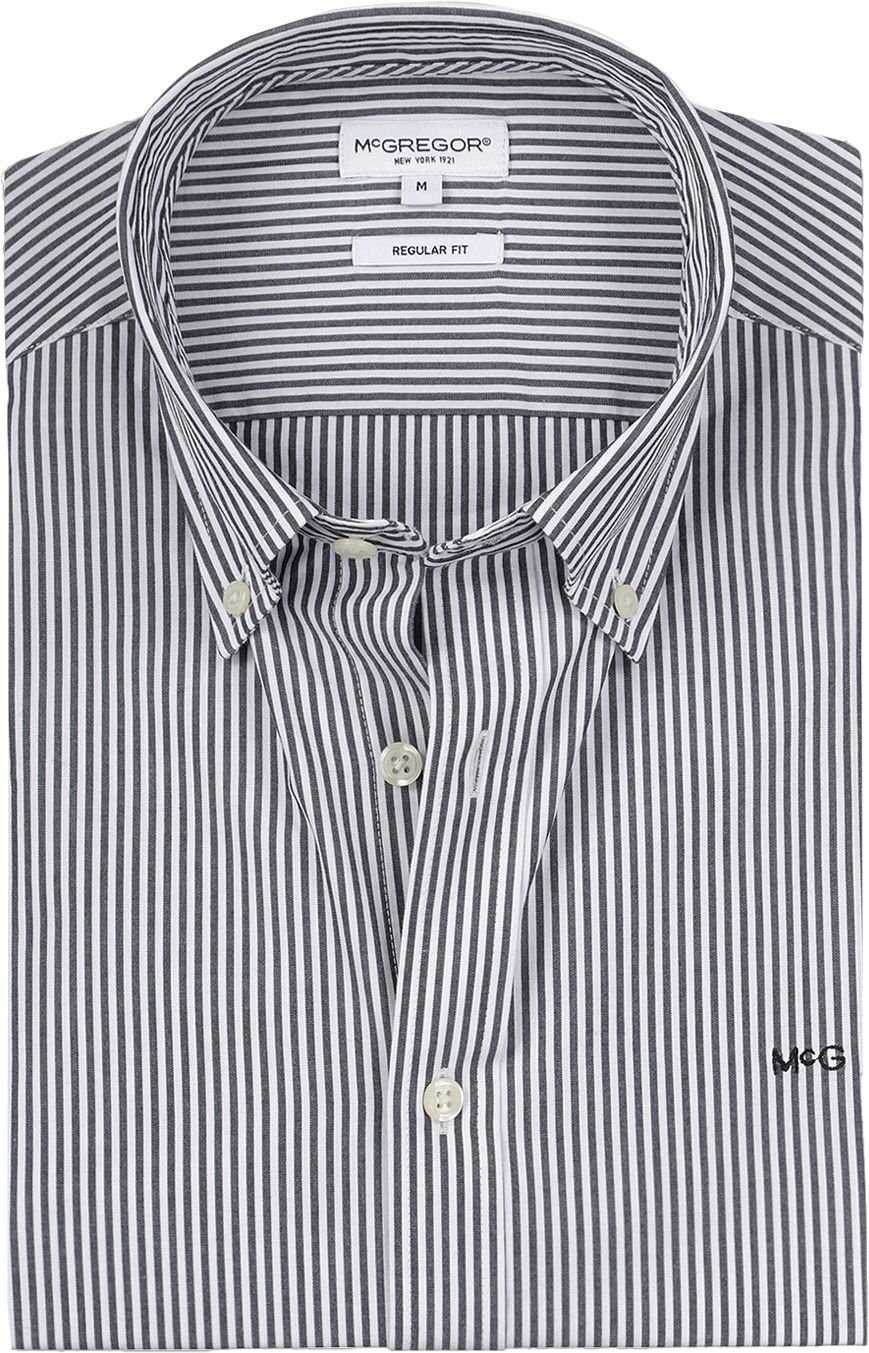 McGregor Hemd Poplin Streep Navy MM242.6001.05-2100 kopen | Suitable