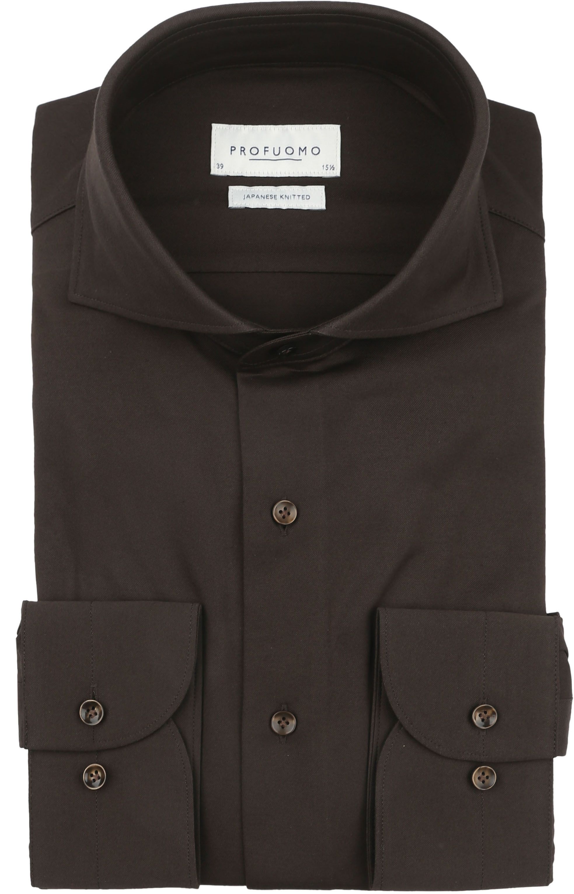 Profuomo Chemise Tricotée Japonais Marron Foncé PPWH30026E-H commander en ligne | Suitable