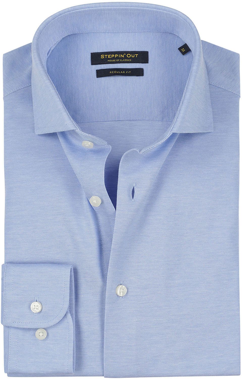Steppin' Out Overhemd Stretch Piqué Lichtblauw SM6001.0005-2001 kopen | Suitable
