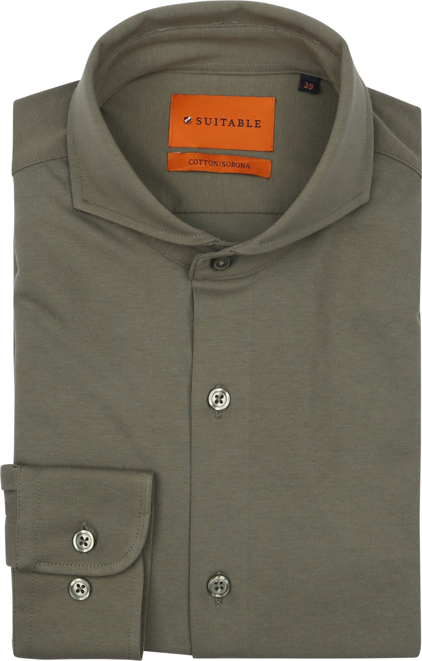 Suitable Sorona Skjorte i Oliven SH-SOR-OL-01