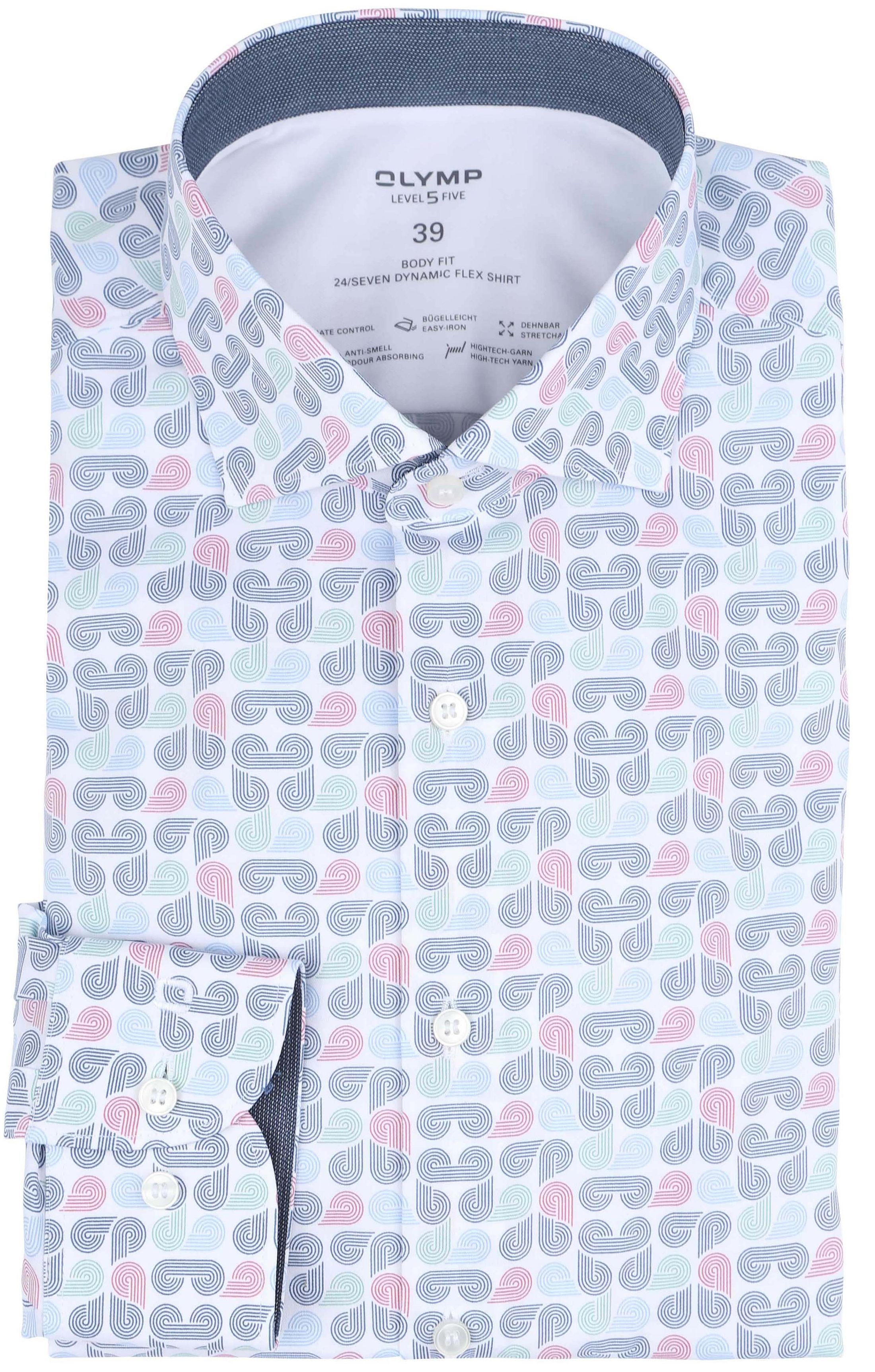 OLYMP Skjorte Level 5 Tryk Multifarvet 216854-32