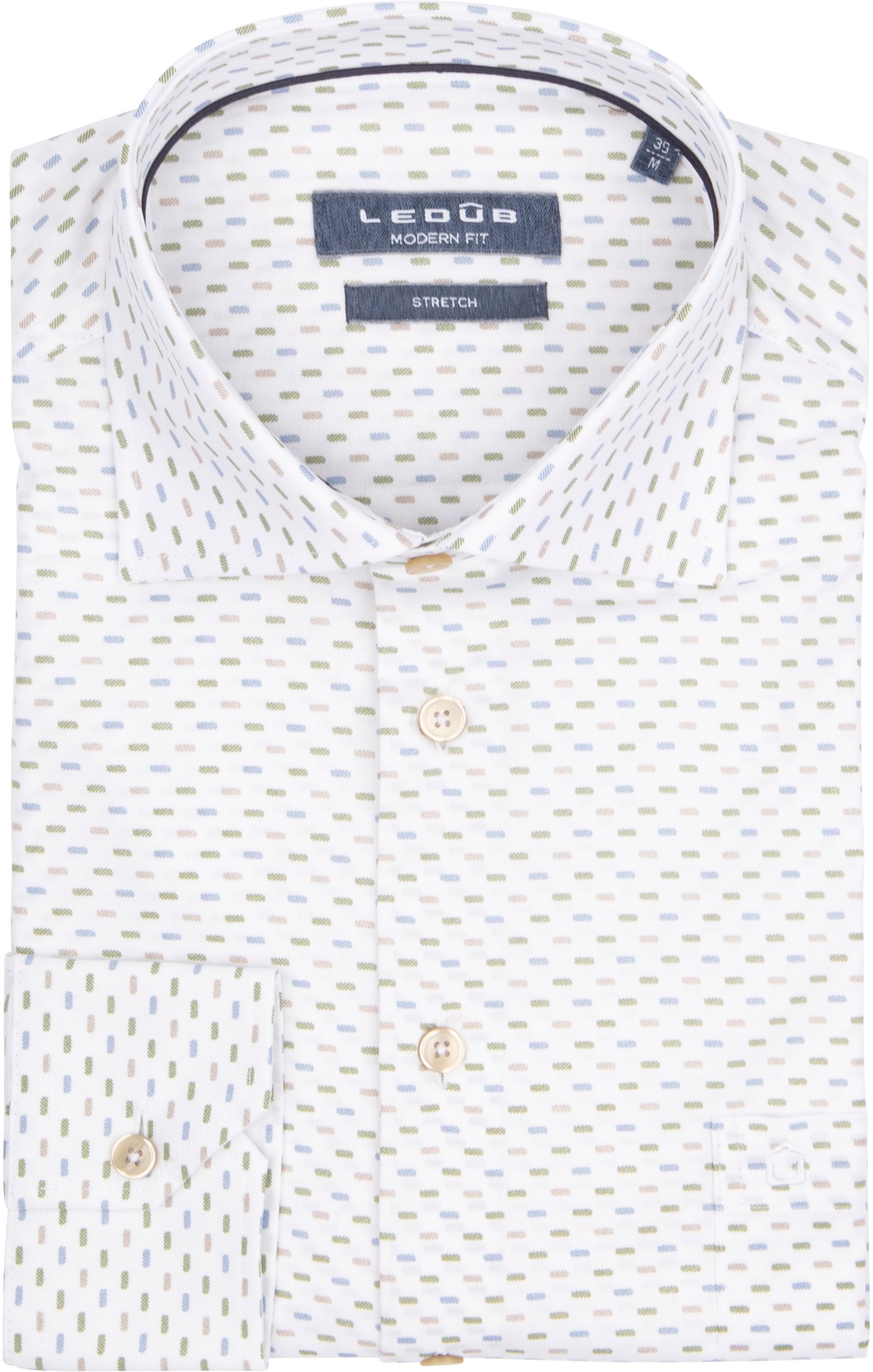 Ledub Chemise Impression Blanche Multicolore 0701791-165196 commander en ligne | Suitable