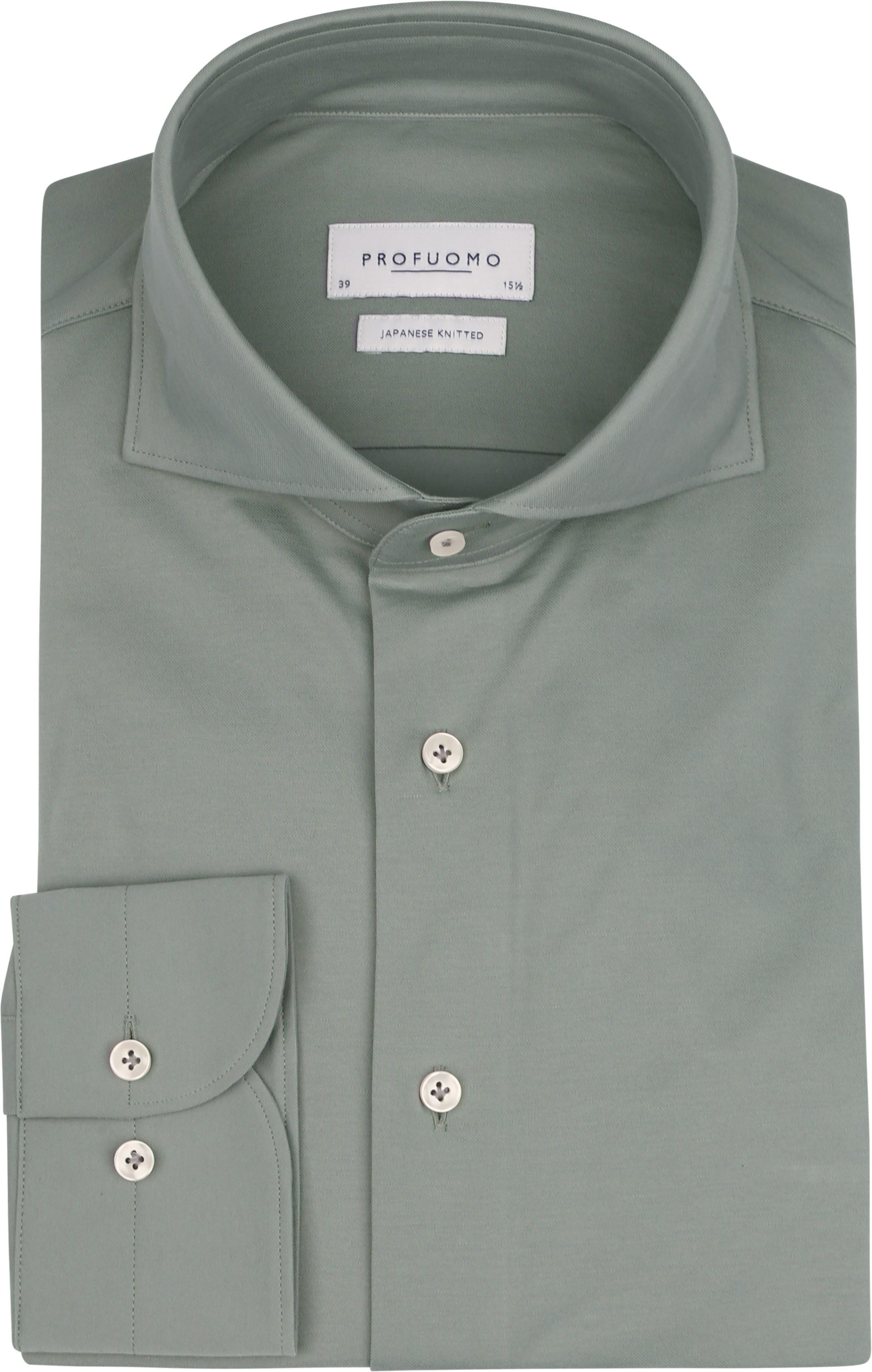 Profuomo Japanese Knitted Hemd Grün PP2H00008A-Z kaufen | Suitable