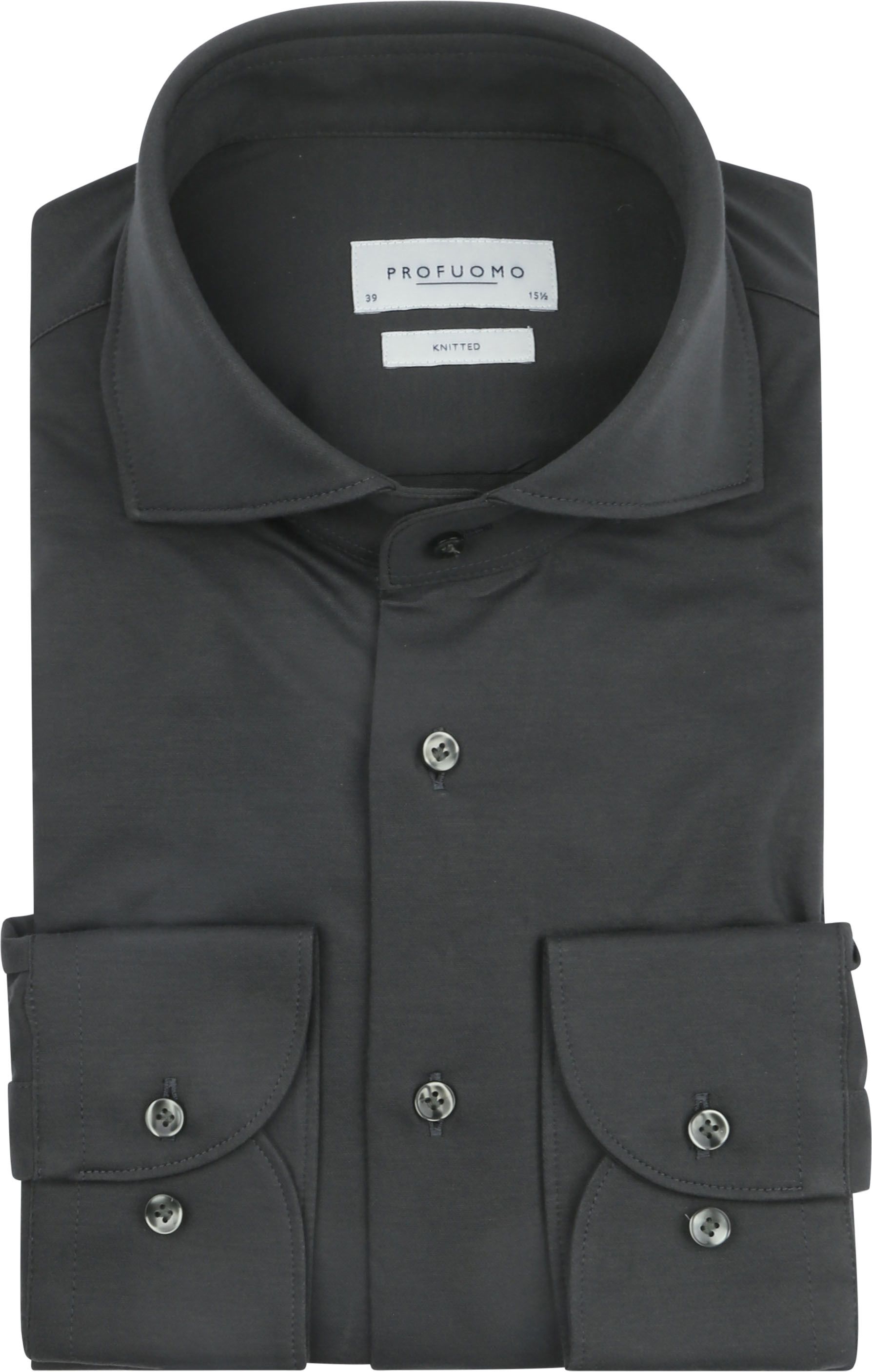 Profuomo Stickat Skjorta Mörkgrön PP2H00005D-Z