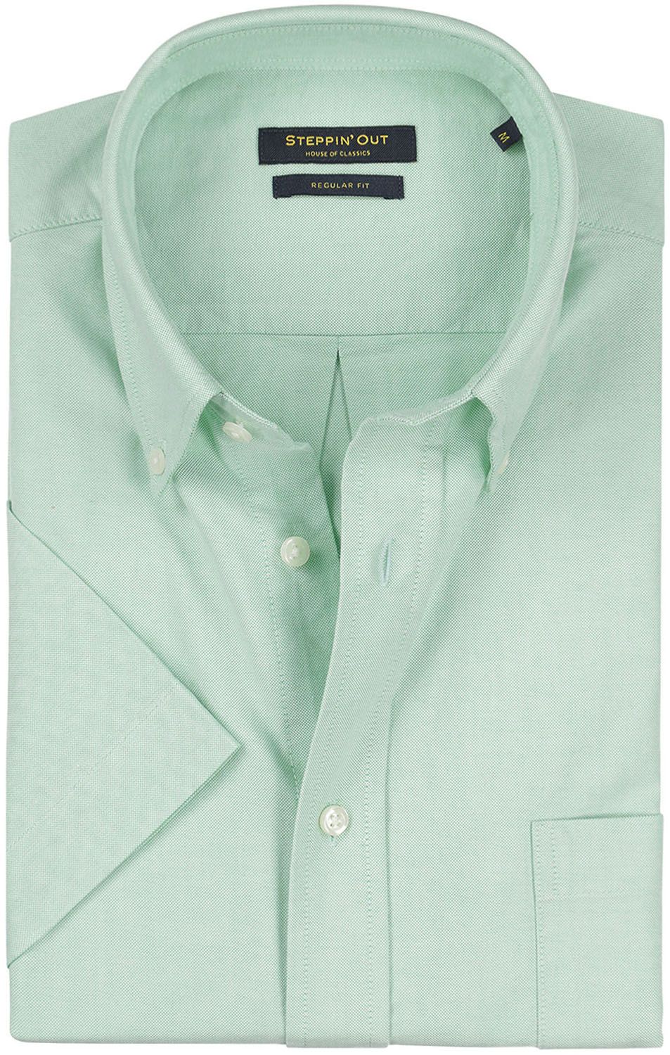Køb Steppin' Out Skjorte med regular fit og korte ærmer i lysegrøn SM7001.0001-5001 | Suitable