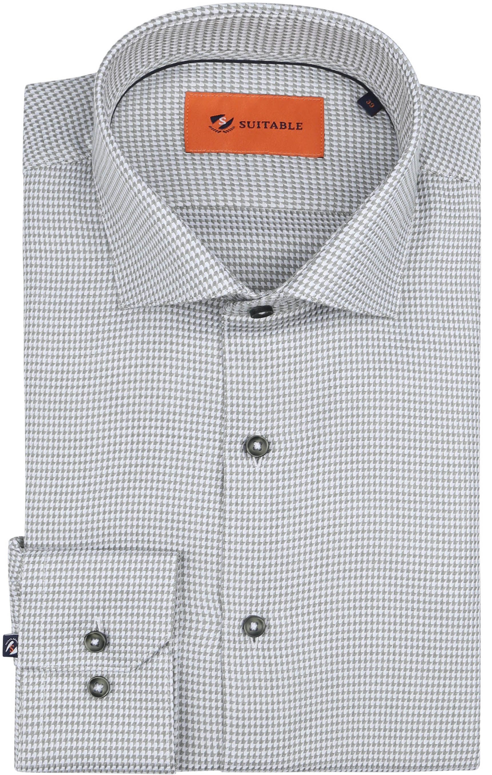 Suitable Hemd Druck Grün kaufen | DR23-4 | Suitable