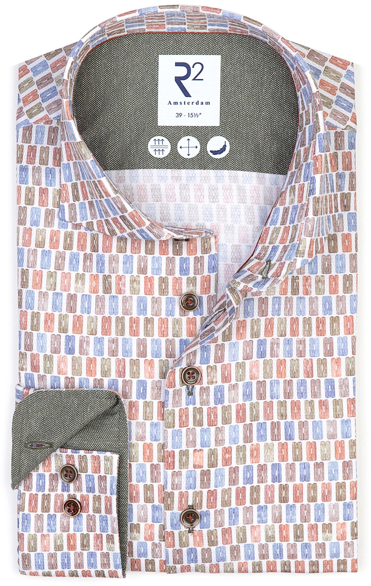 R2 Chemise Blocs Multicoloured 122.WSP.038-004 commander en ligne | Suitable