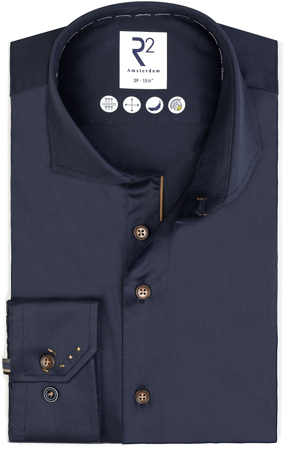 R2 Hemd Fine Twill Marine 130.WSP.045-010 kaufen | Suitable