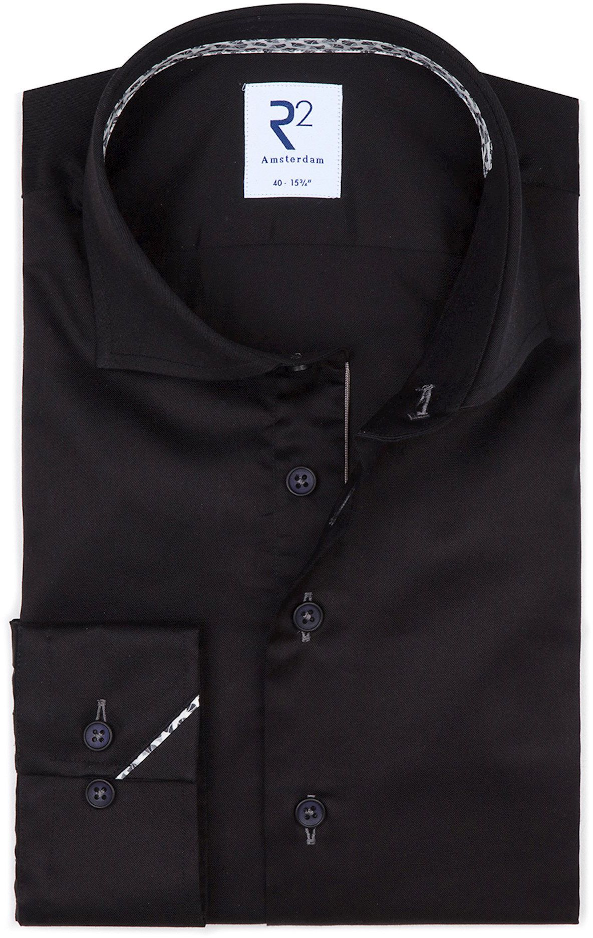 R2 Amsterdam Koszula Czarny NOS.TWILL.004/020-000020 