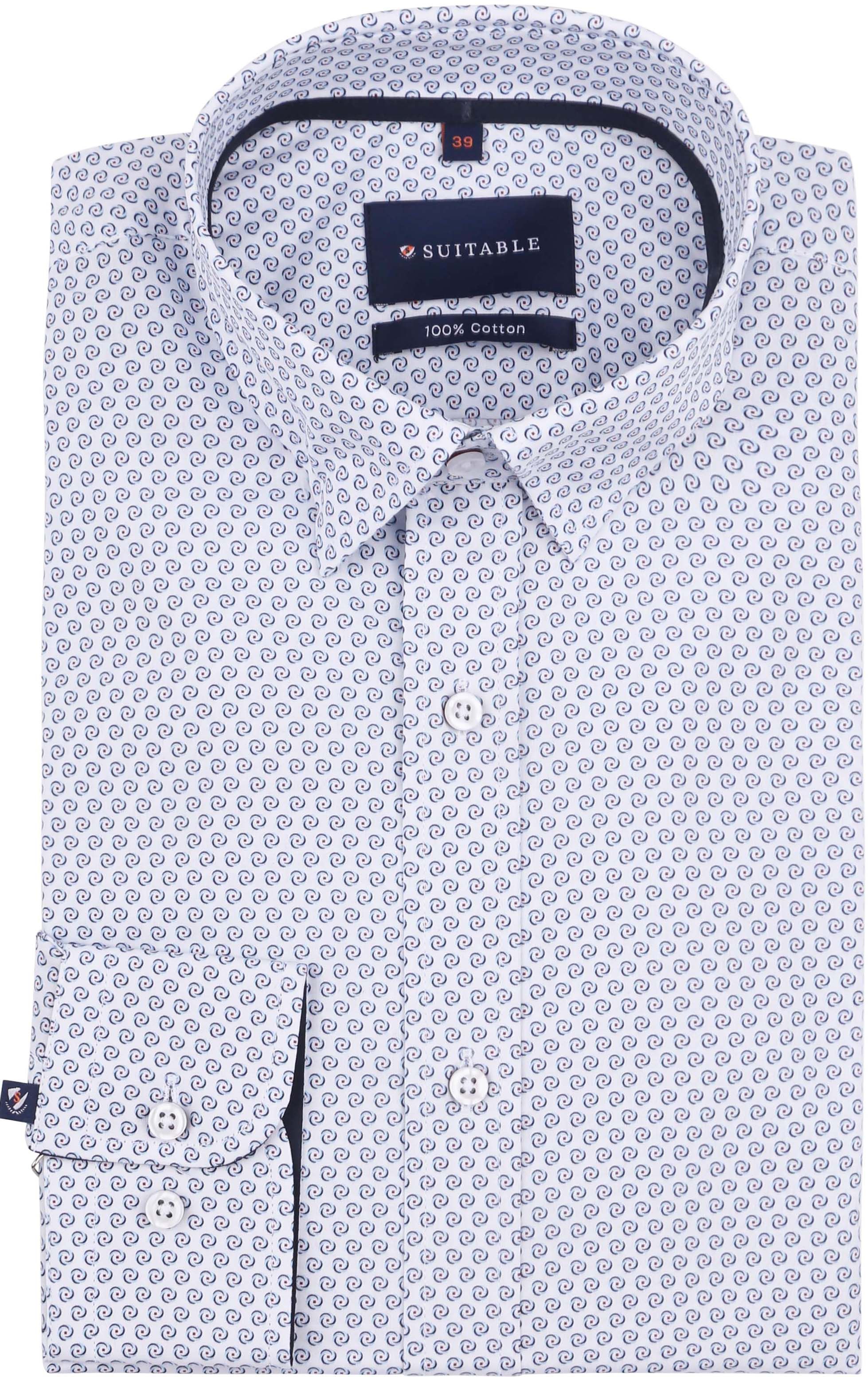 Suitable Hemd Construct Print Wit SH-HBD-24-04 kopen | Suitable