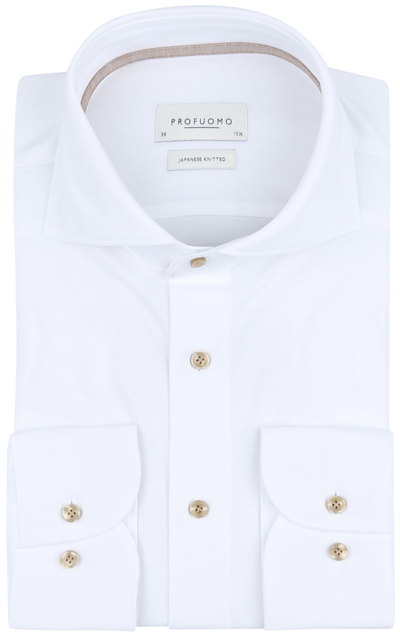 Profuomo Chemise Tricotée Japonais Blanche PPVH10053A-2 commander en ligne | Suitable