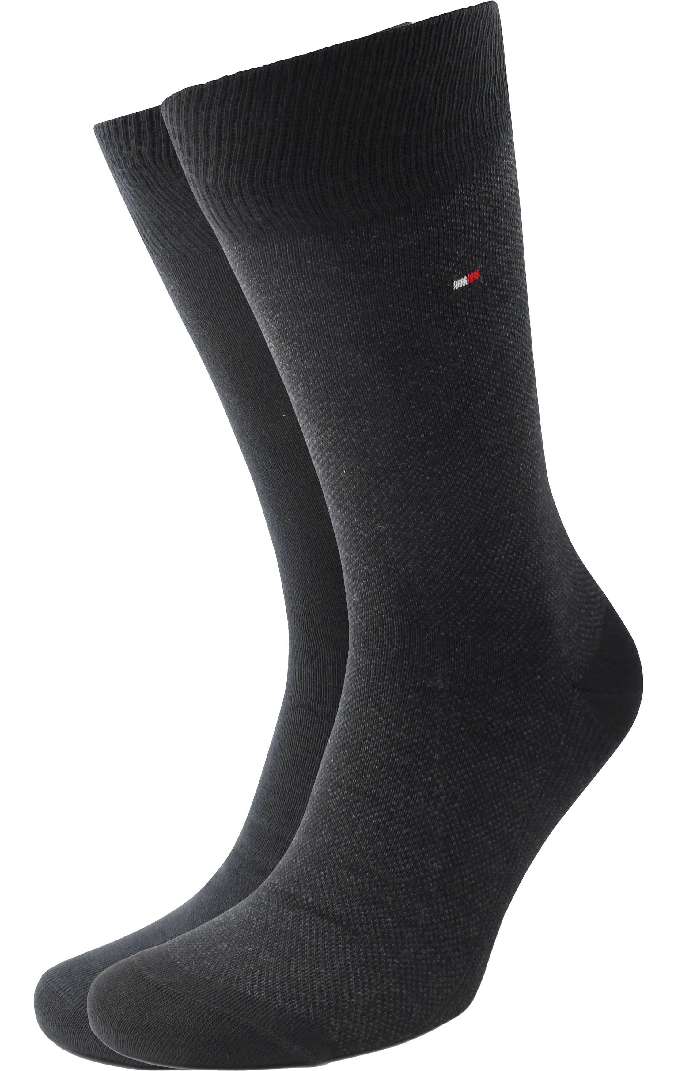 Tommy Hilfiger 2-Pakning Sokker Fugleøyemønster Svart 701226104-002