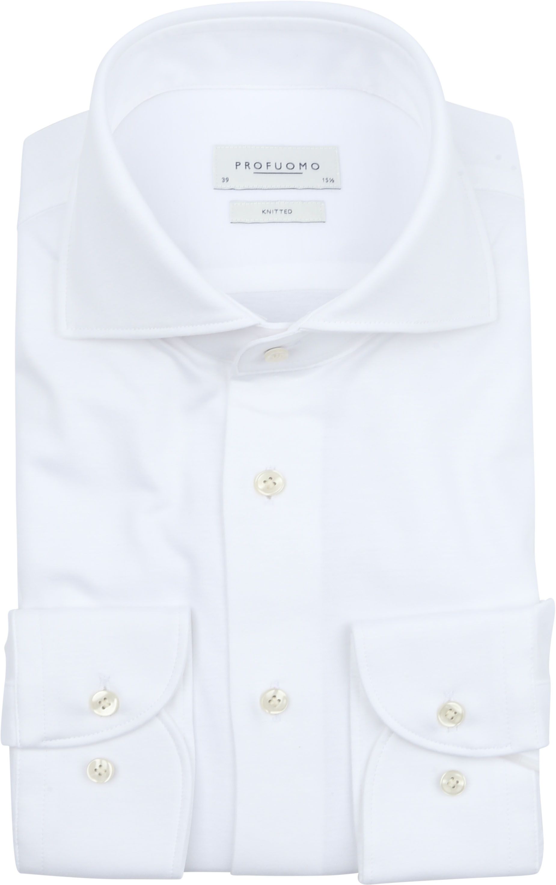 Profuomo Strikke Skjorte Hvit PP2H00005A-2