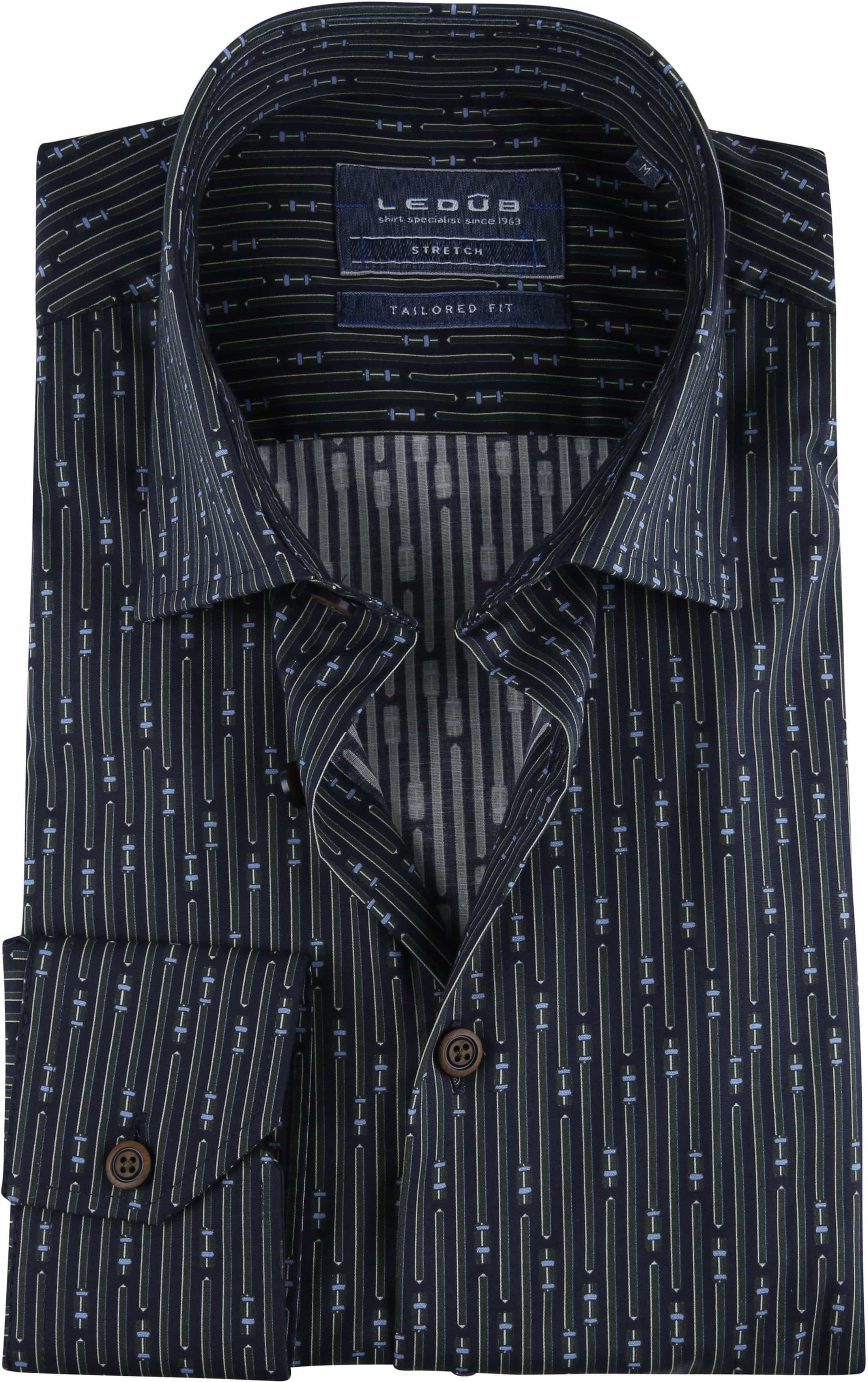 Ledub Camicia Verde scuro 0138325 