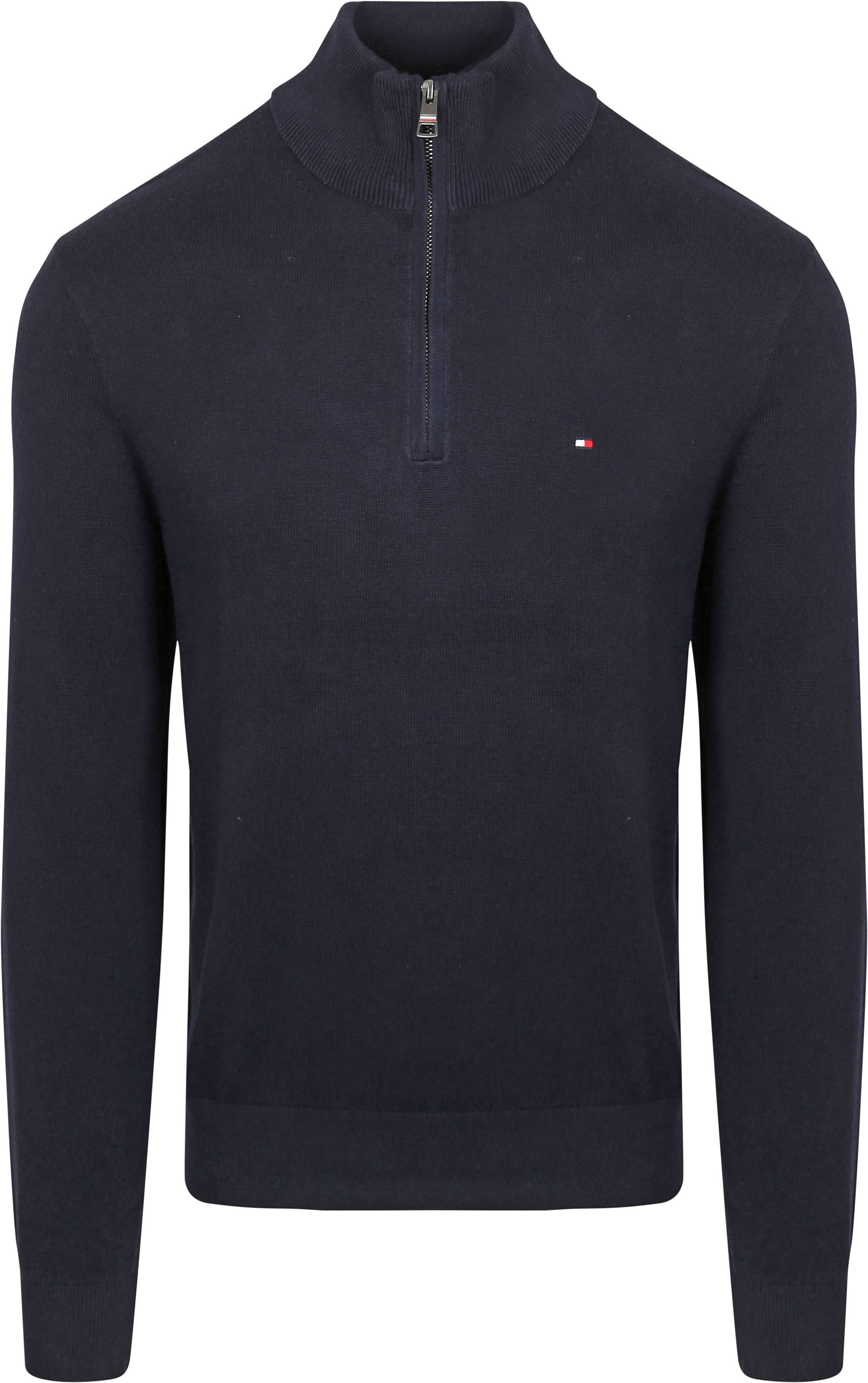 Tommy Hilfiger Half Zip Trøje Navy MW0MW28049-DW5