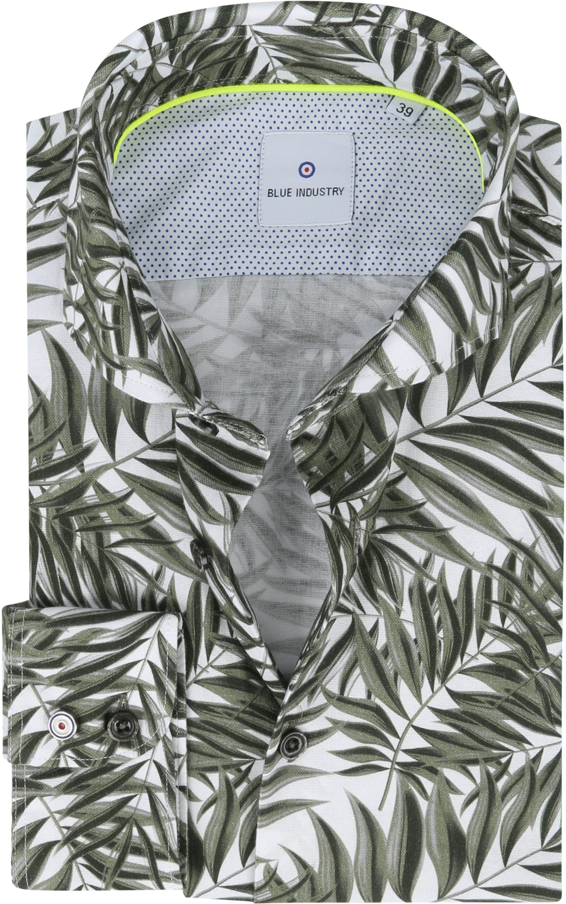 Blue Industry Chemise Feuilles Vert Foncé commander en ligne | 2347.11 | Suitable Luxembourg
