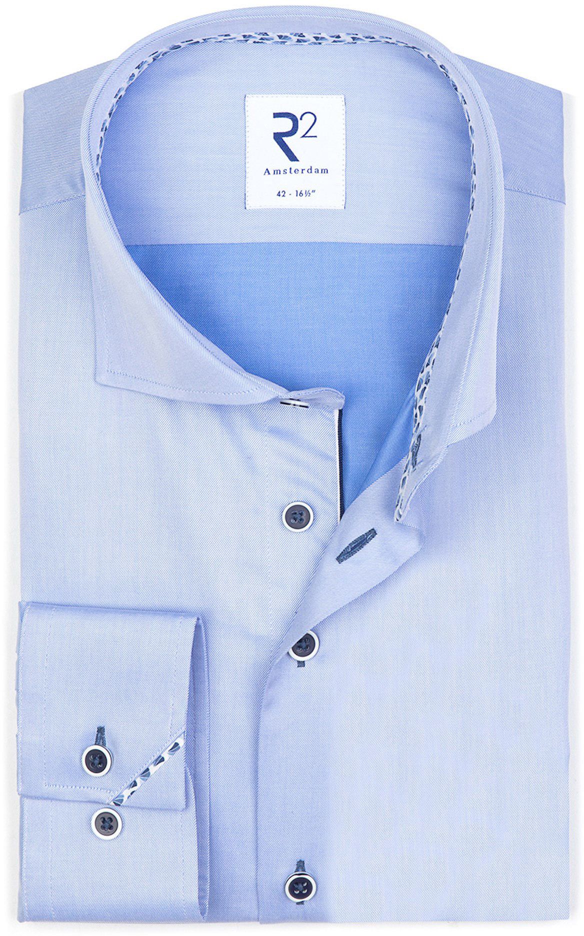 R2 Amsterdam Koszula Niebieski NOS.TWILL.002/018 