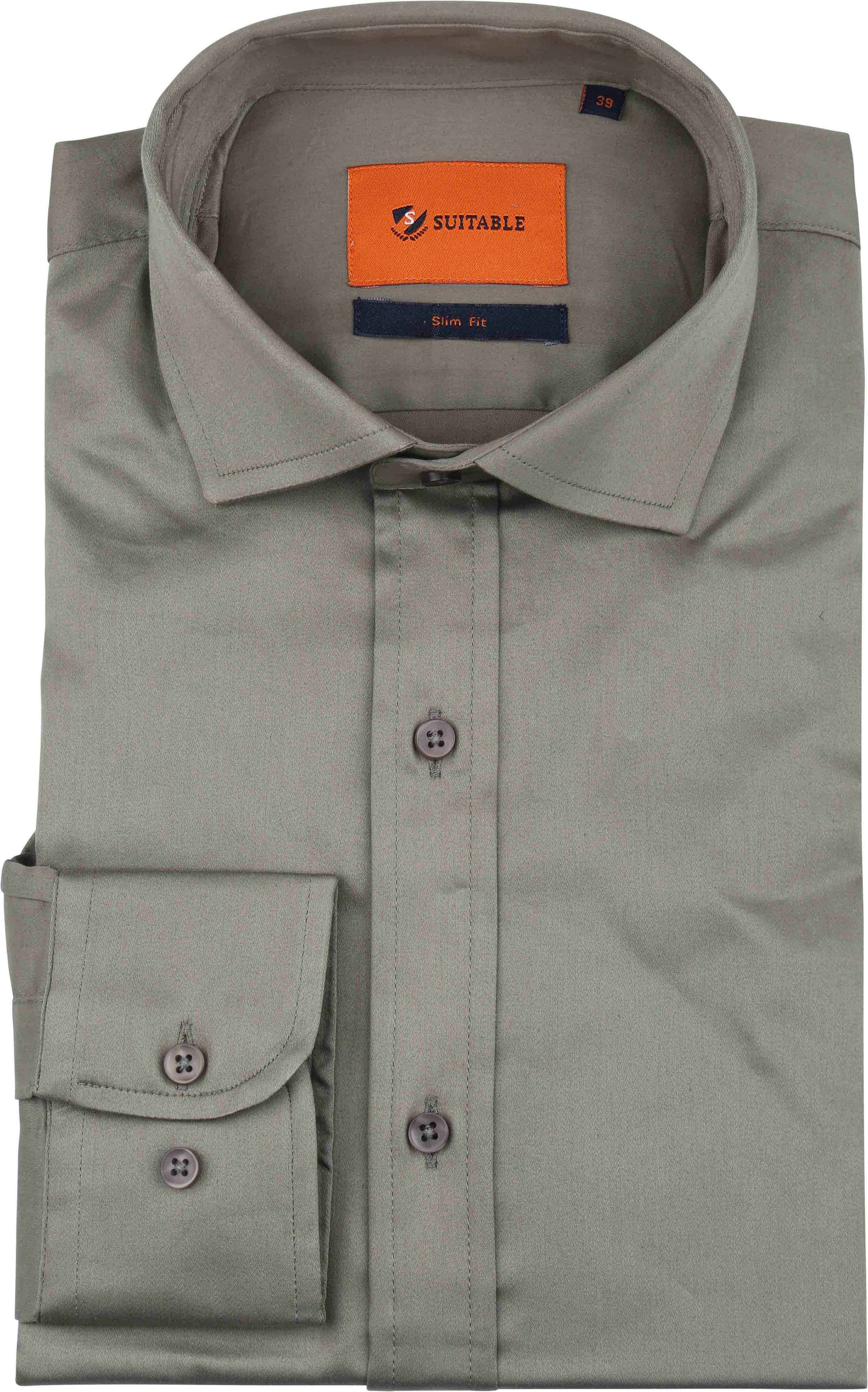 Suitable Chemise Satin Gris SH-SASTR-23-06 commander en ligne | Suitable