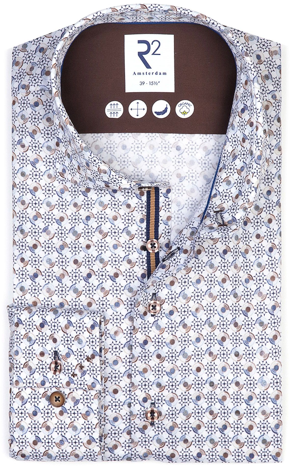 R2 Overhemd Wheels Blauw 122.WSP.061-014 kopen | Suitable