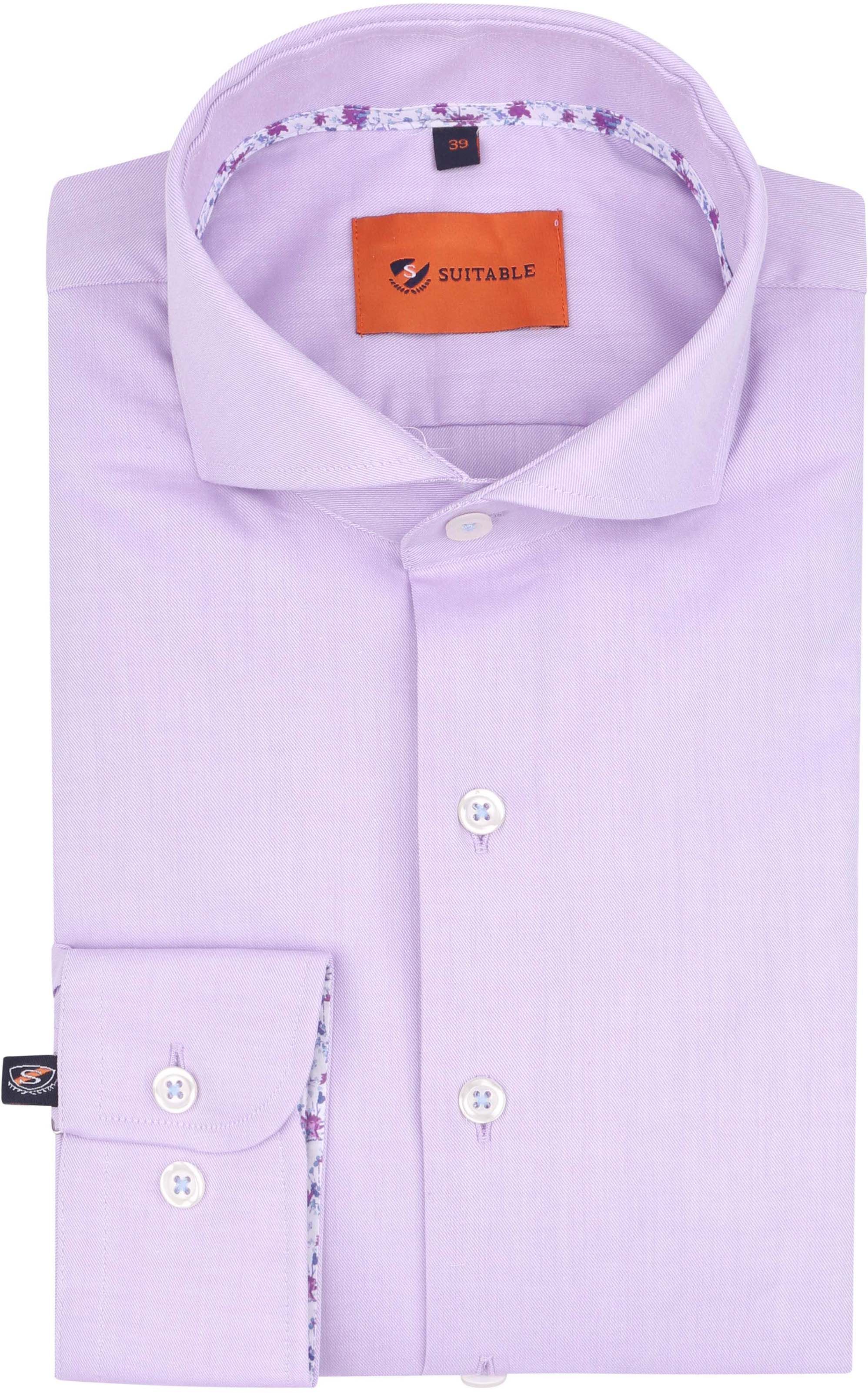 Suitable Hemd Twill Paars 276-1 kopen | Suitable