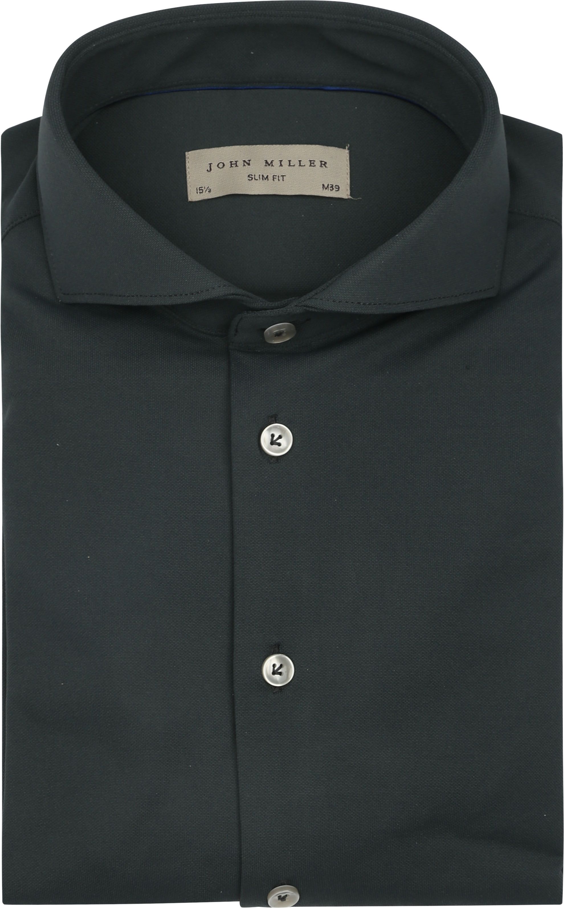 John Miller Skjorte Hyperstretch Mørkegrøn 5142035-590000