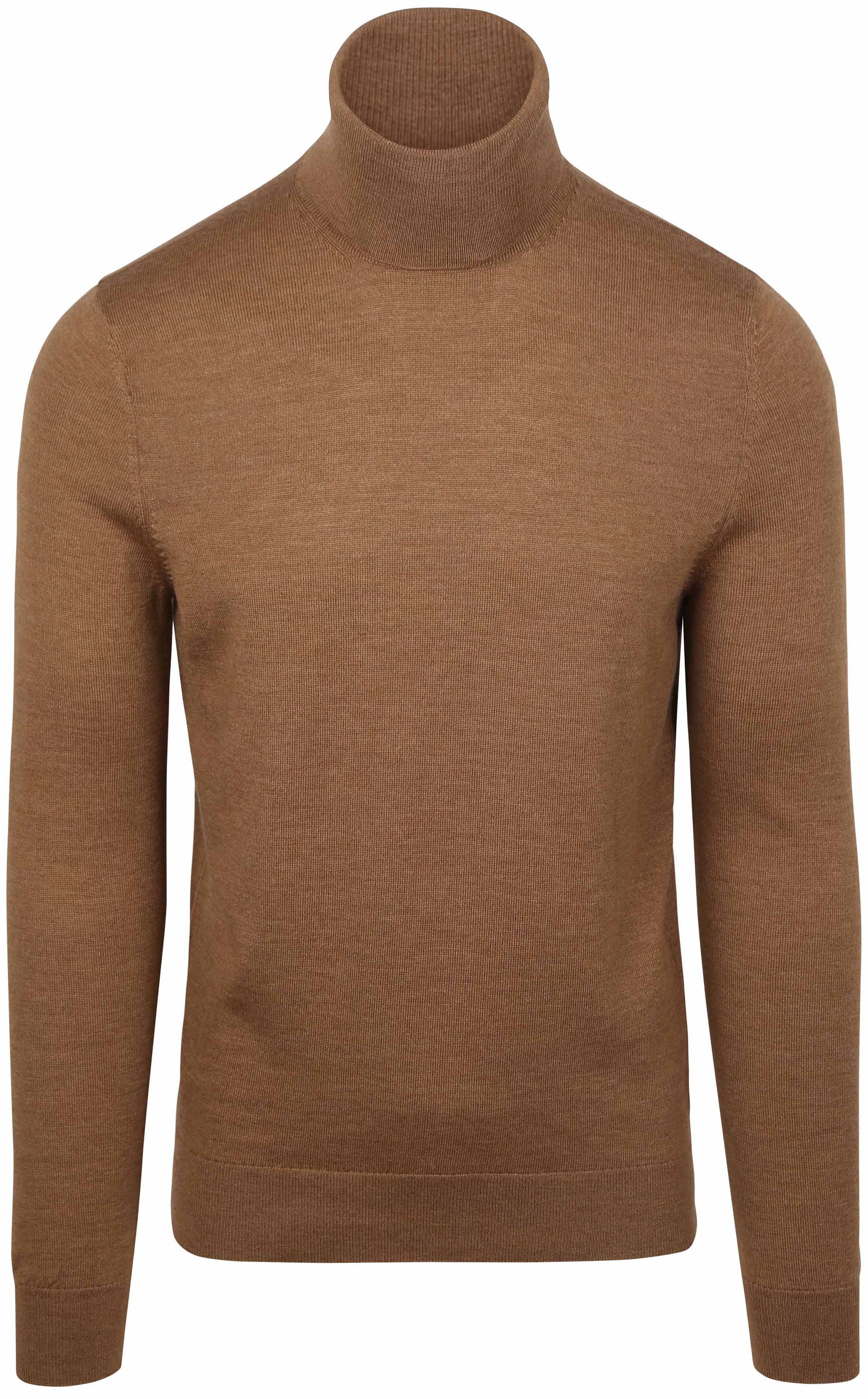 Passerende Merino-trøje i kamel PU-MRI-C-25-CA - 7M0990 camel