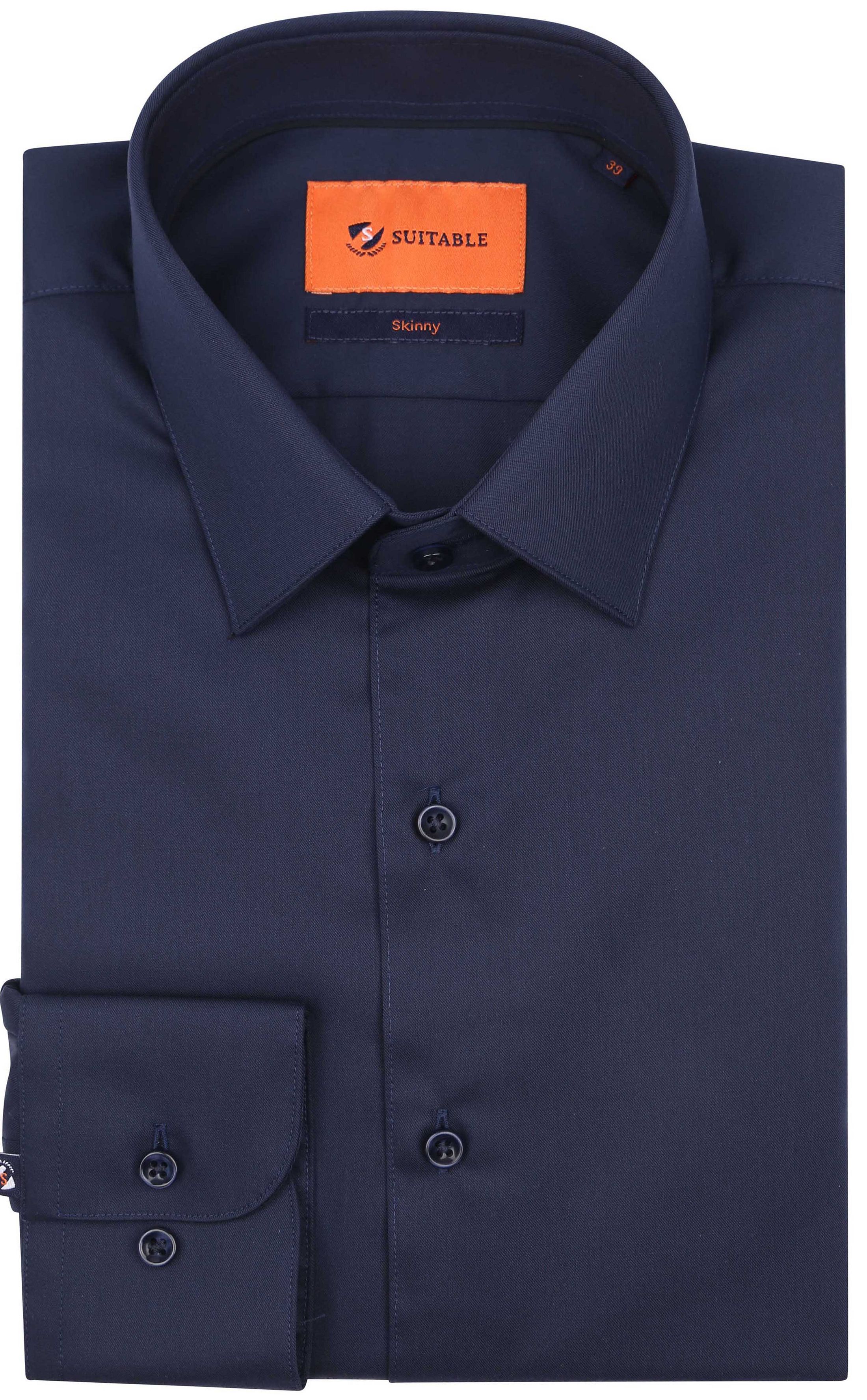 Suitable Twill Skjorta Marinblå SH-SKIN-03