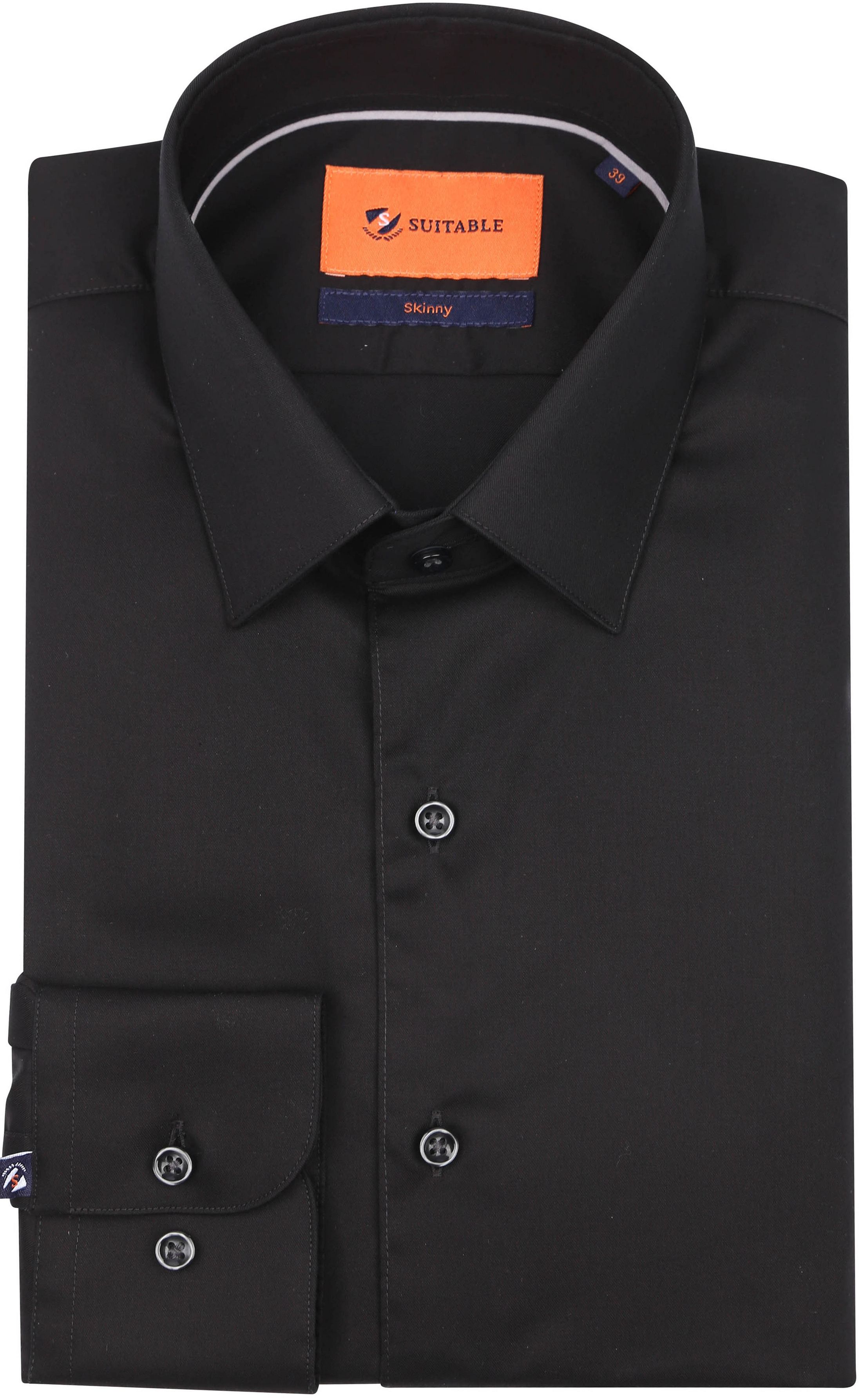 Suitable Camicia Nero SH-SKIN-04 