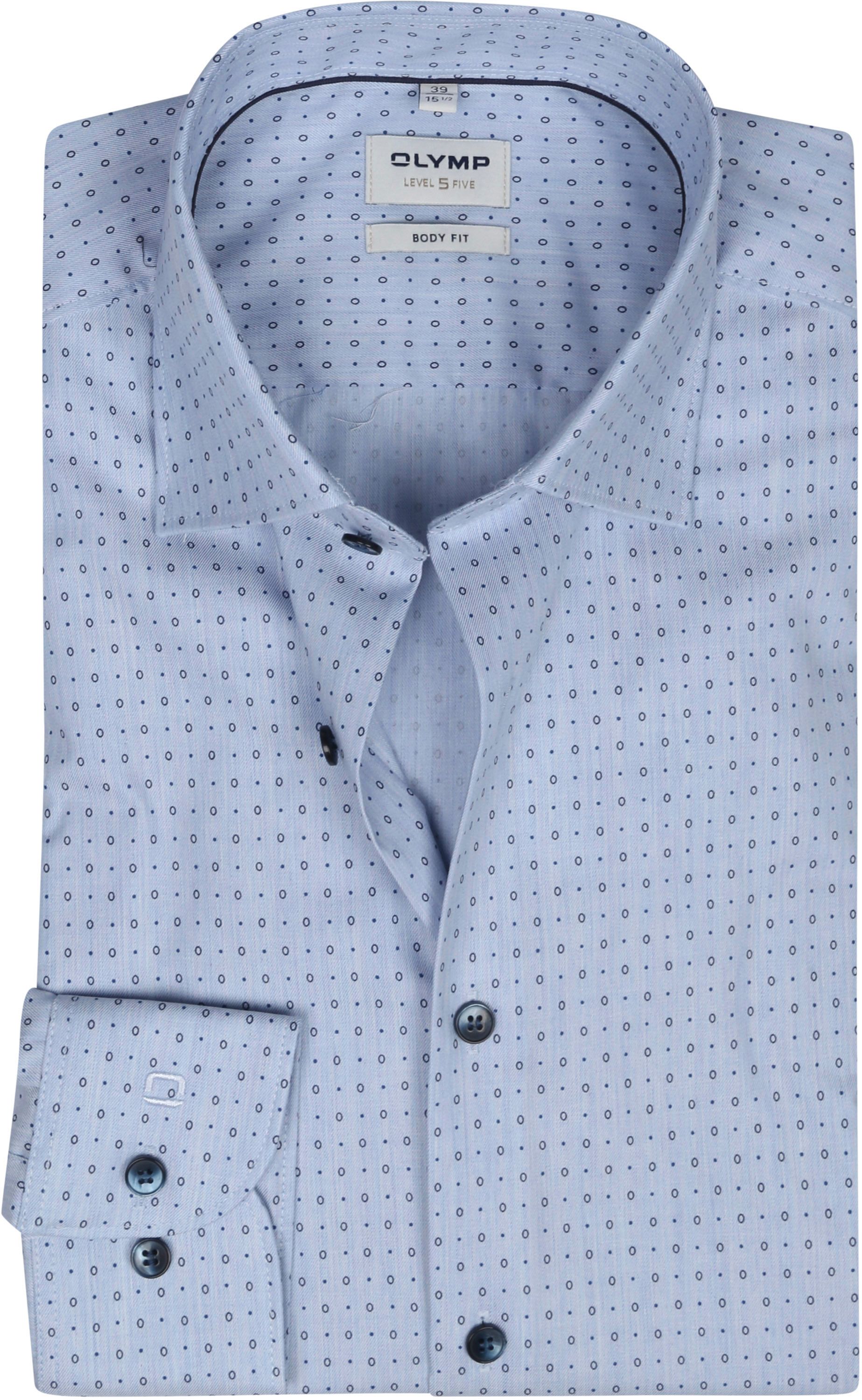 OLYMP Level Five Hemd Lichtblauw Print 213214-11 kopen | Suitable