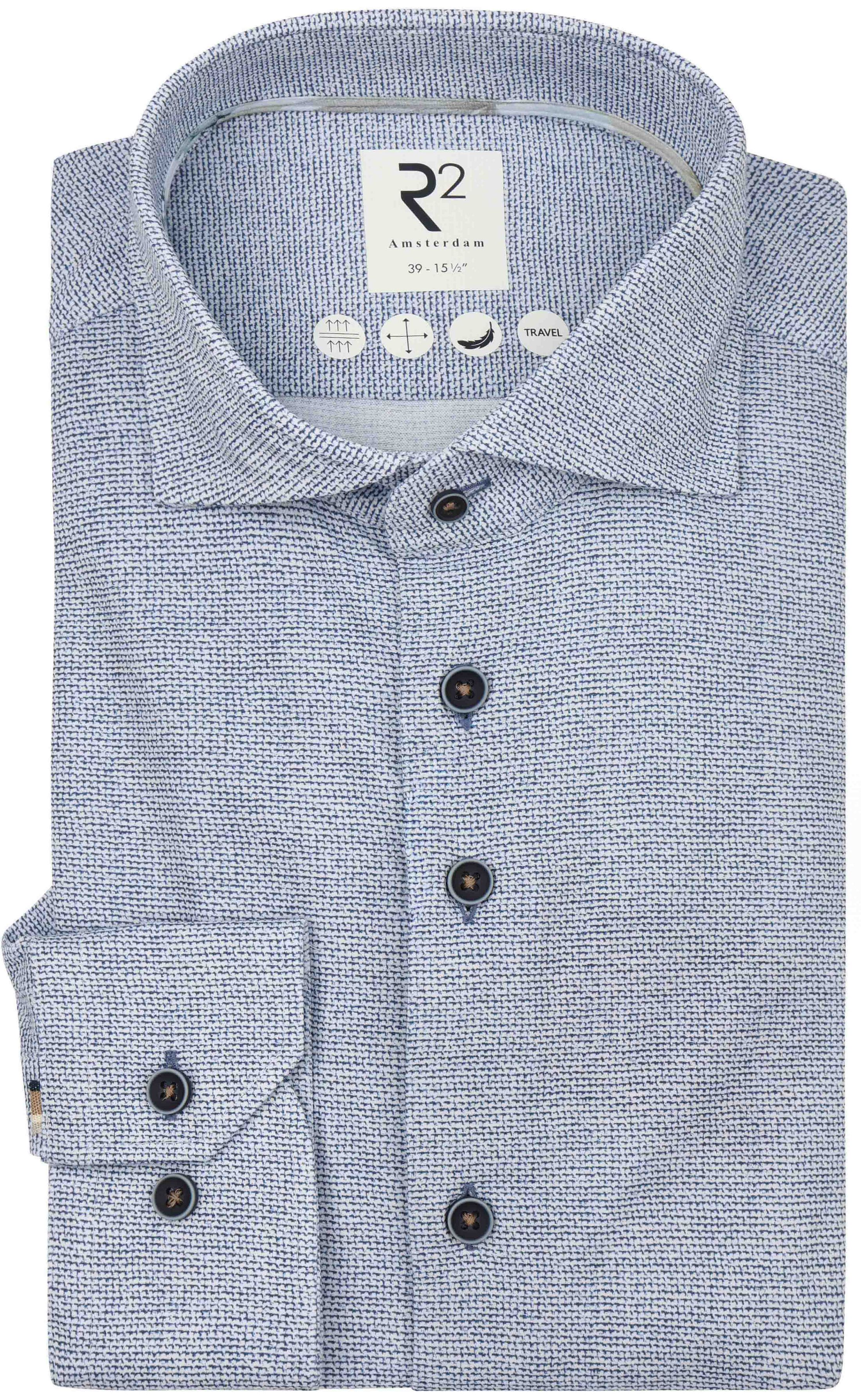R2 Chemise Knitted Sorona Bleu commander en ligne | Suitable Luxembourg