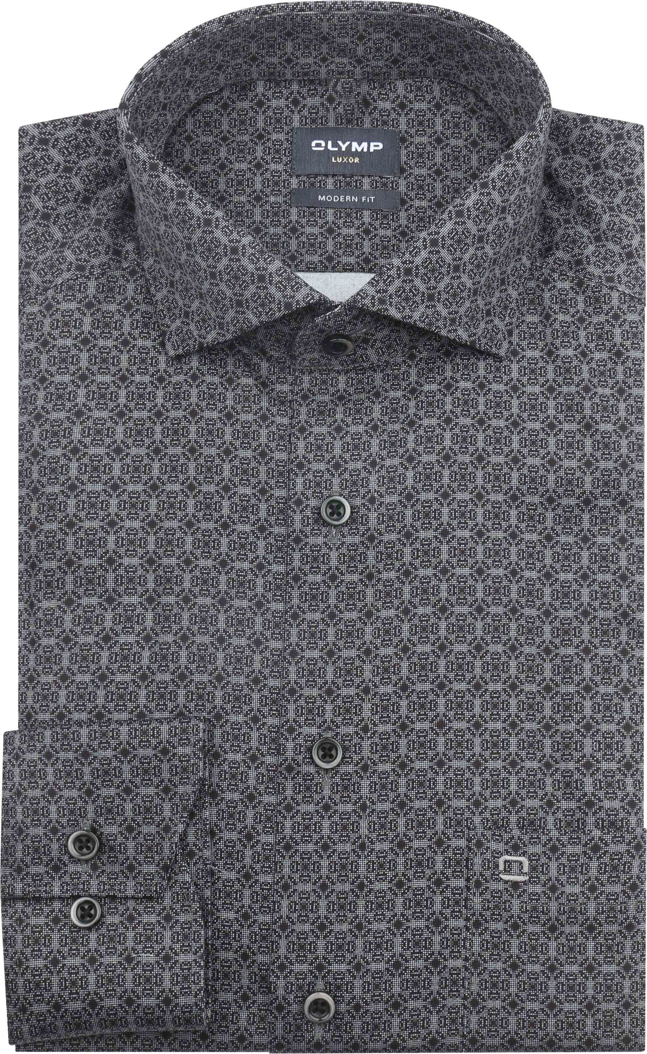 OLYMP Luxor Hemd Druck Grau 129884-63 kaufen | Suitable